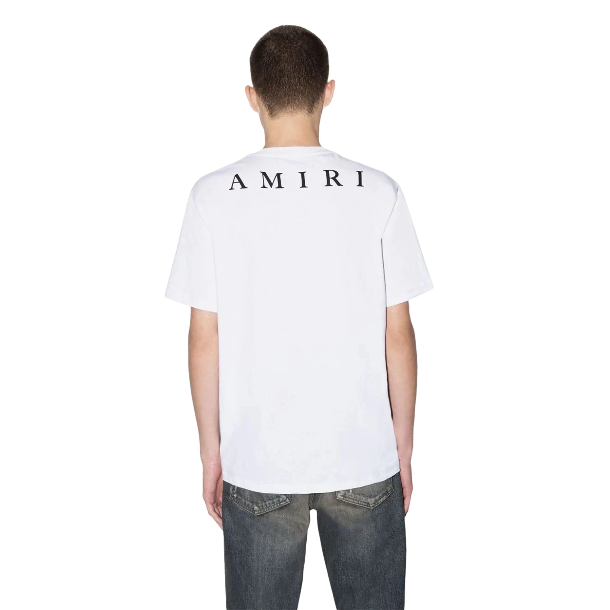 Back view of Amiri MA Pocket White T Shirt PS23MJL006-100