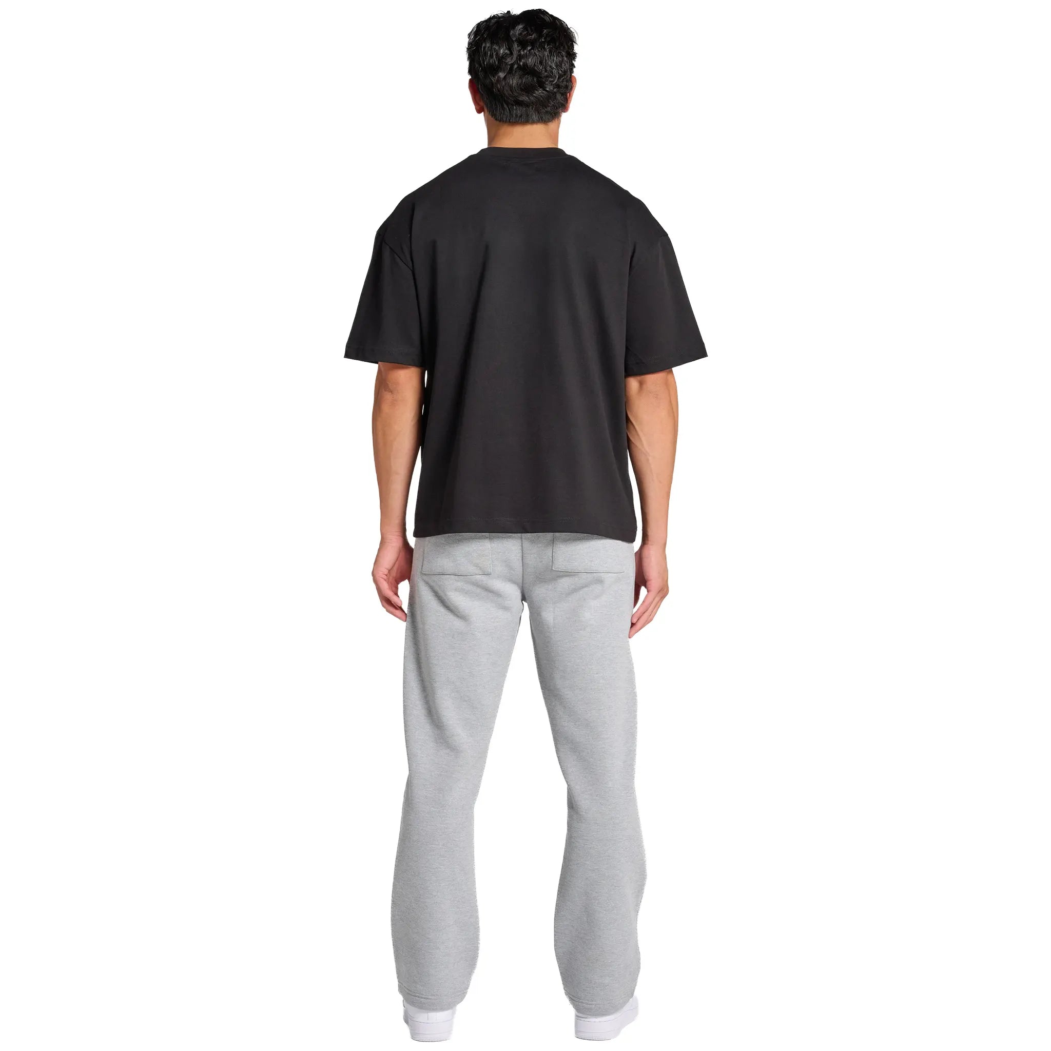 Back View of Annie Hood Blanks Black T Shirt