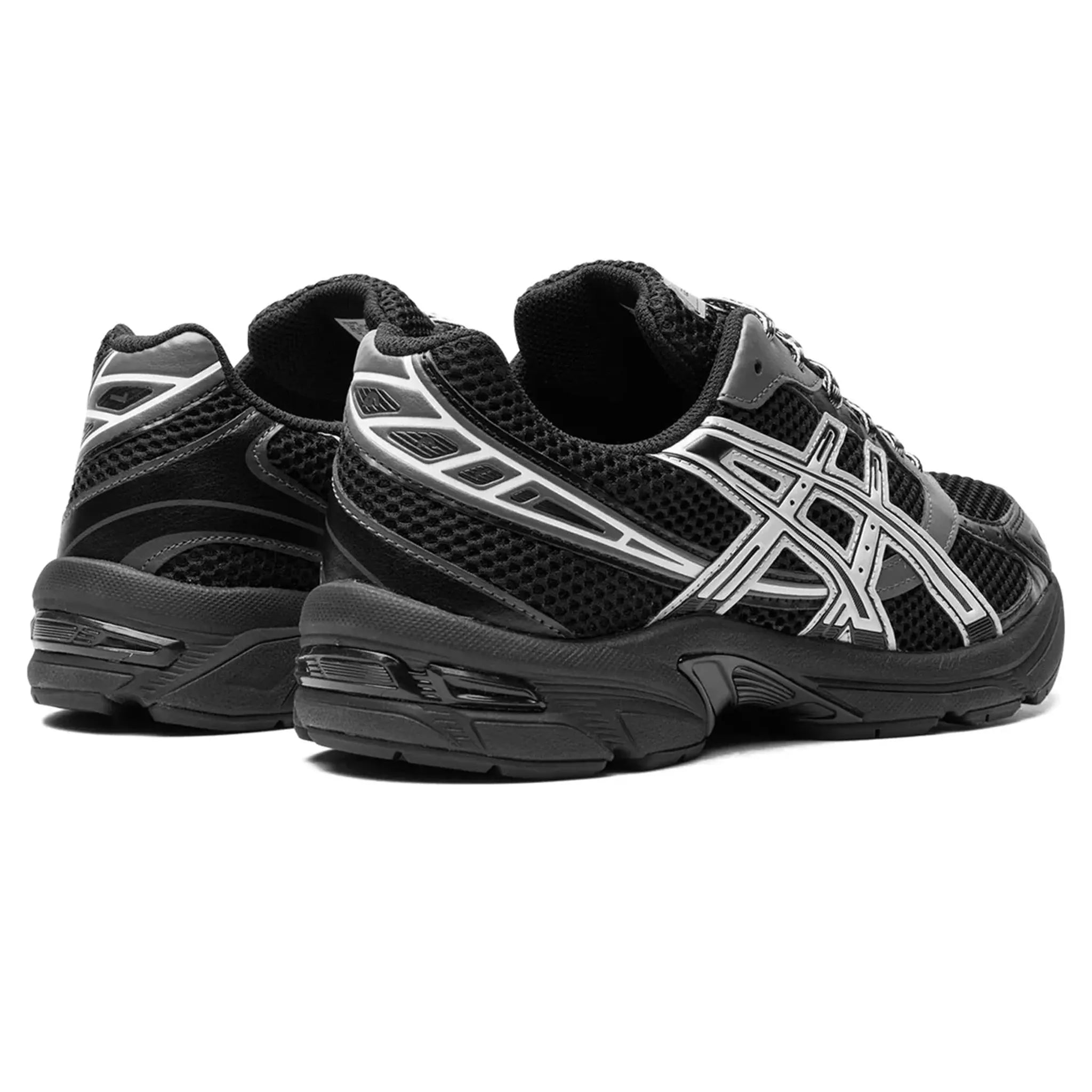 Heel view of ASICS Gel-1130 Black Glacier Grey
