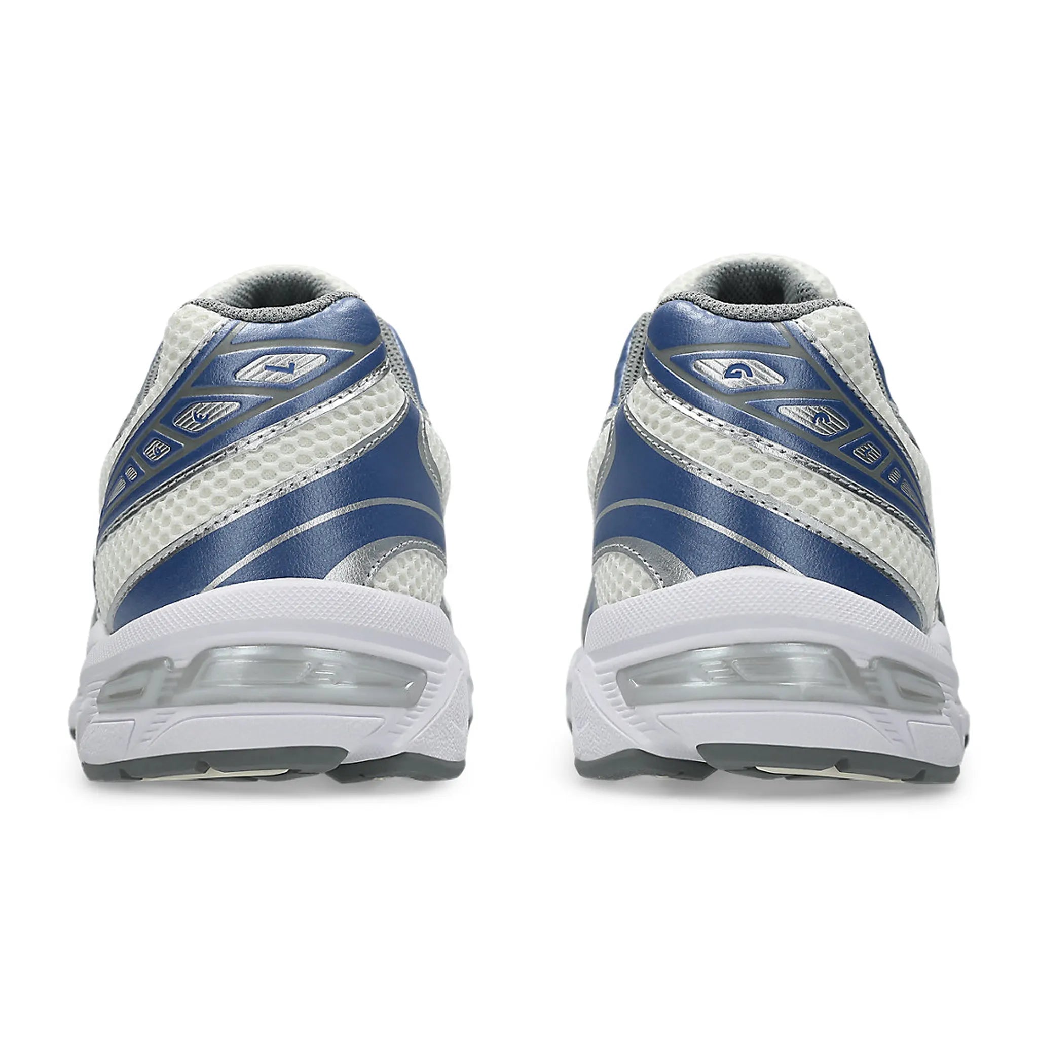 Heel view of ASICS Gel-1130 Cream Blueberry