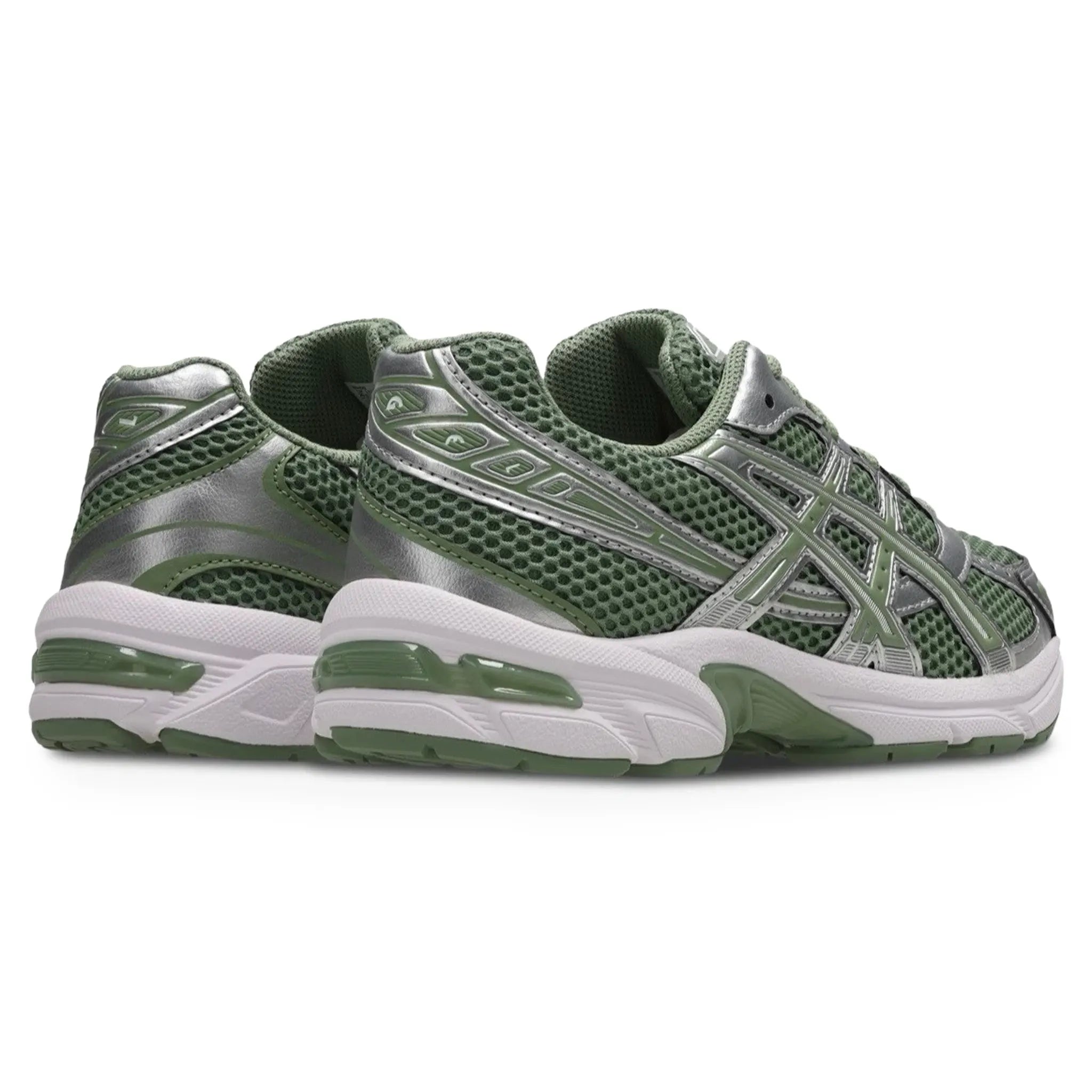 Back View of ASICS Gel-1130 Swamp Green Silver 1203a842-300