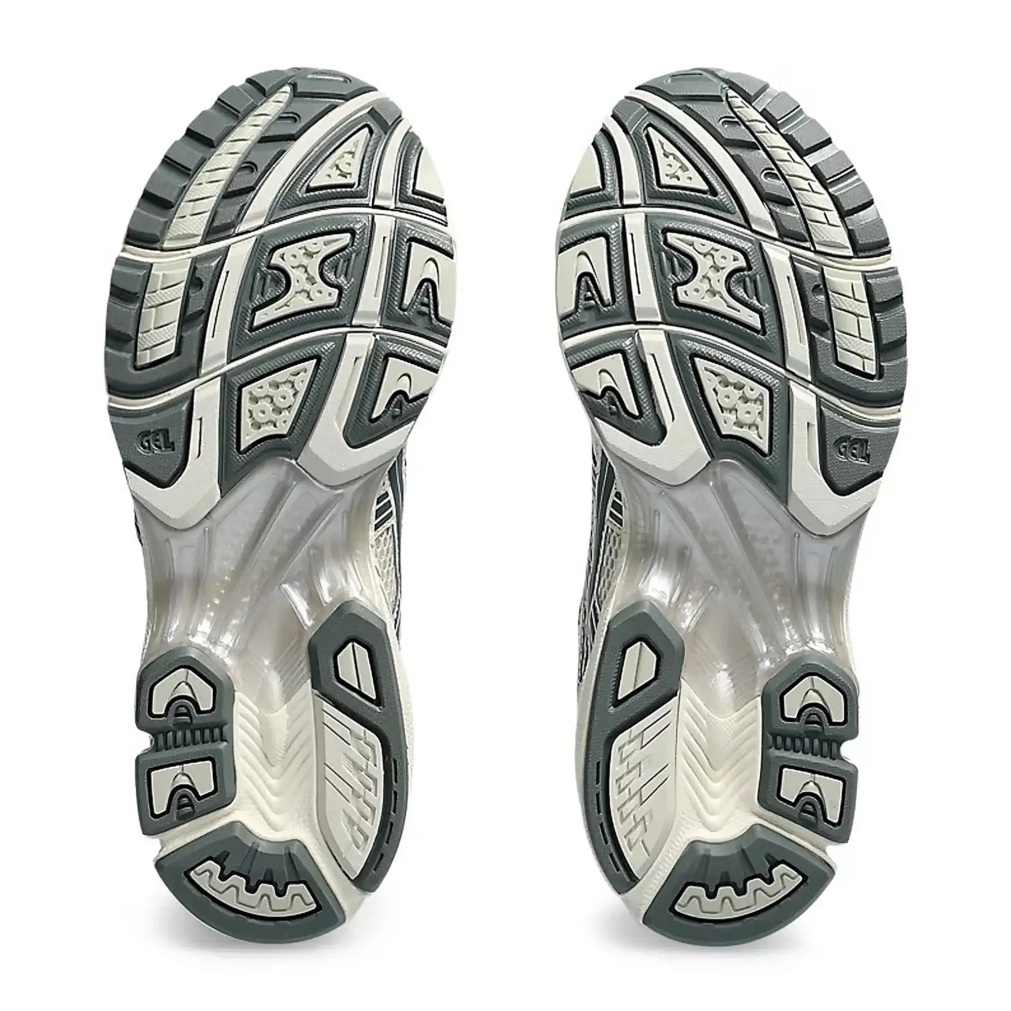 Sole view of ASICS Gel-Kayano 14 Birch Dark Pewter 1201A019-200