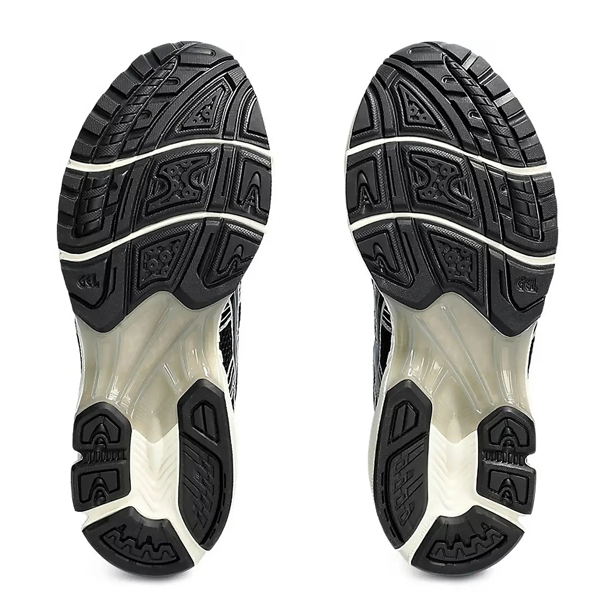 Sole view of ASICS Gel-Kayano 14 Black Seal Grey 1201A019-005