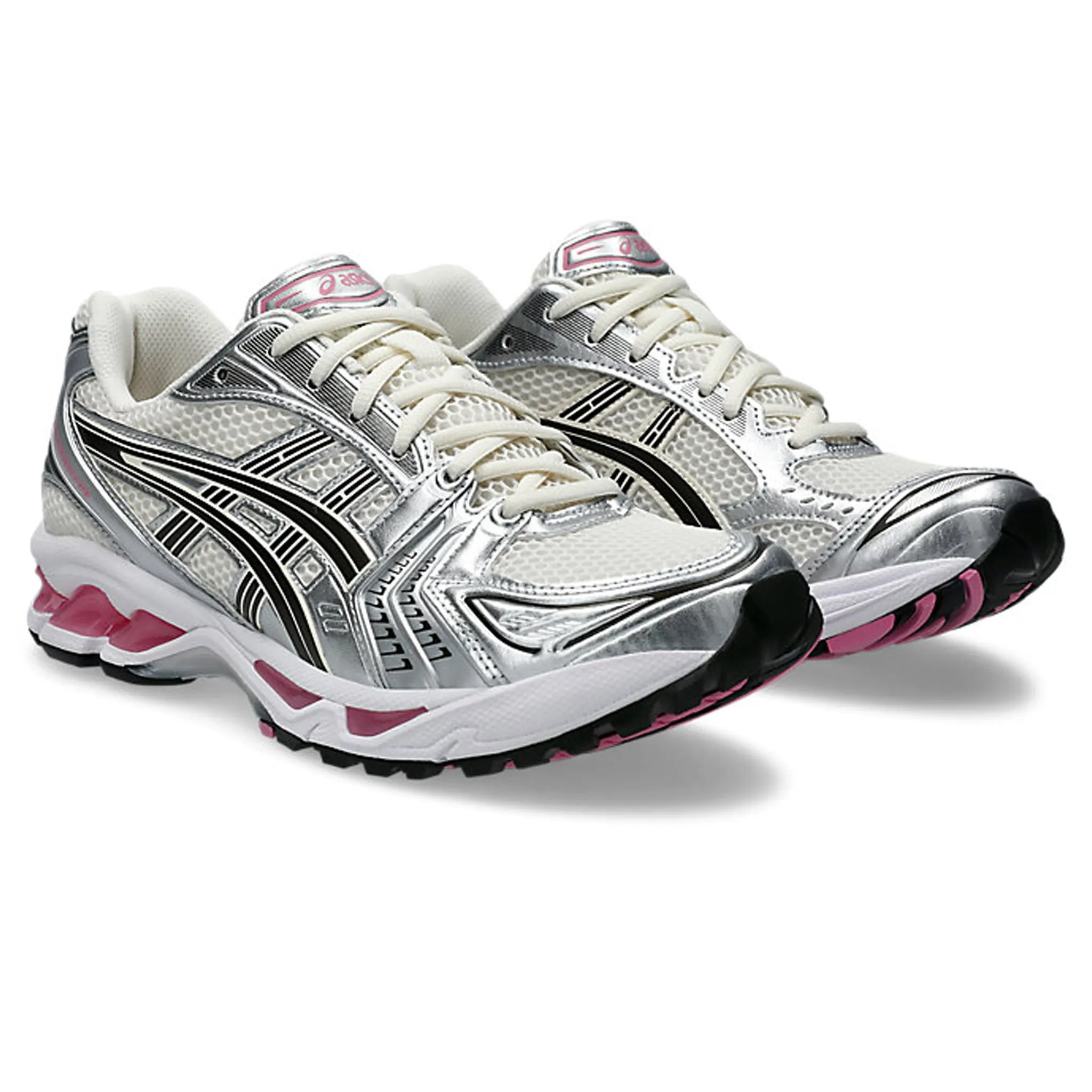 Front Side View of ASICS Gel-Kayano 14 Cream Sweet Pink 1203A537-103