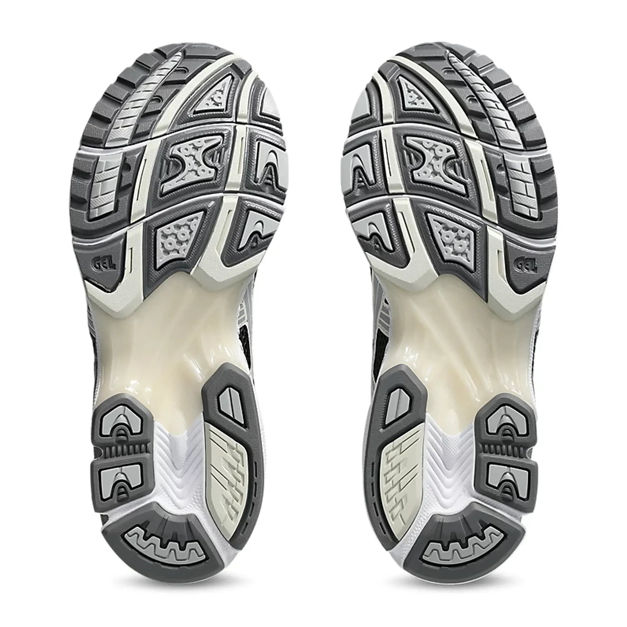 Sole View of ASICS Gel-Kayano 14 Obsidian Grey Cement 1203A537-024