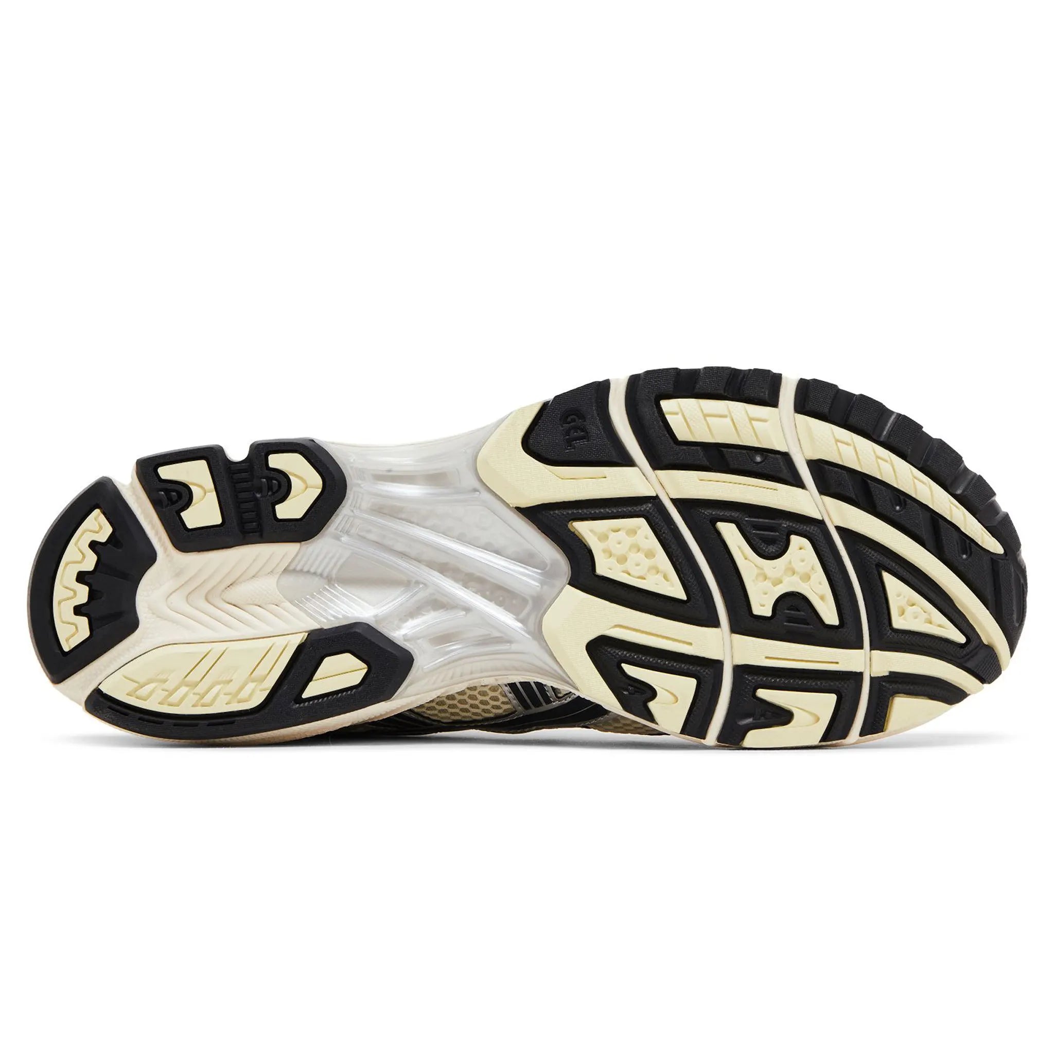 Sole view of ASICS Gel-Kayano 14 Oyster White Steeple Grey 1203A537-250