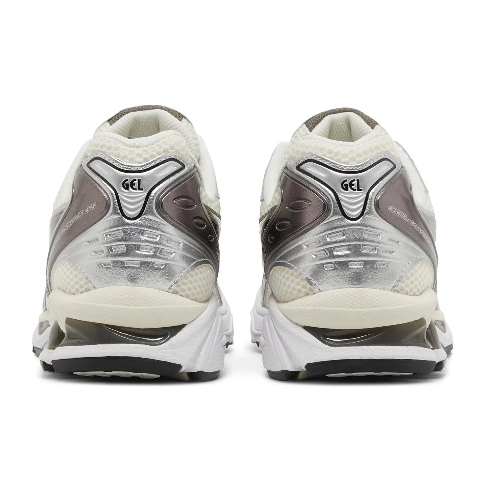 Back view of ASICS Gel-Kayano 14 Silver Cream 1201A019-108