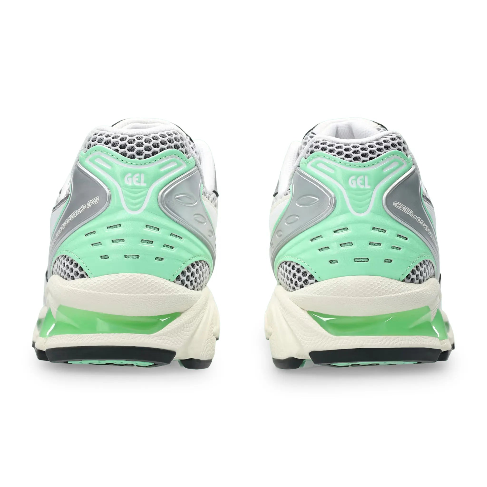 Heel View of ASICS Gel-Kayano 14 Silver Lime 1203A740-102