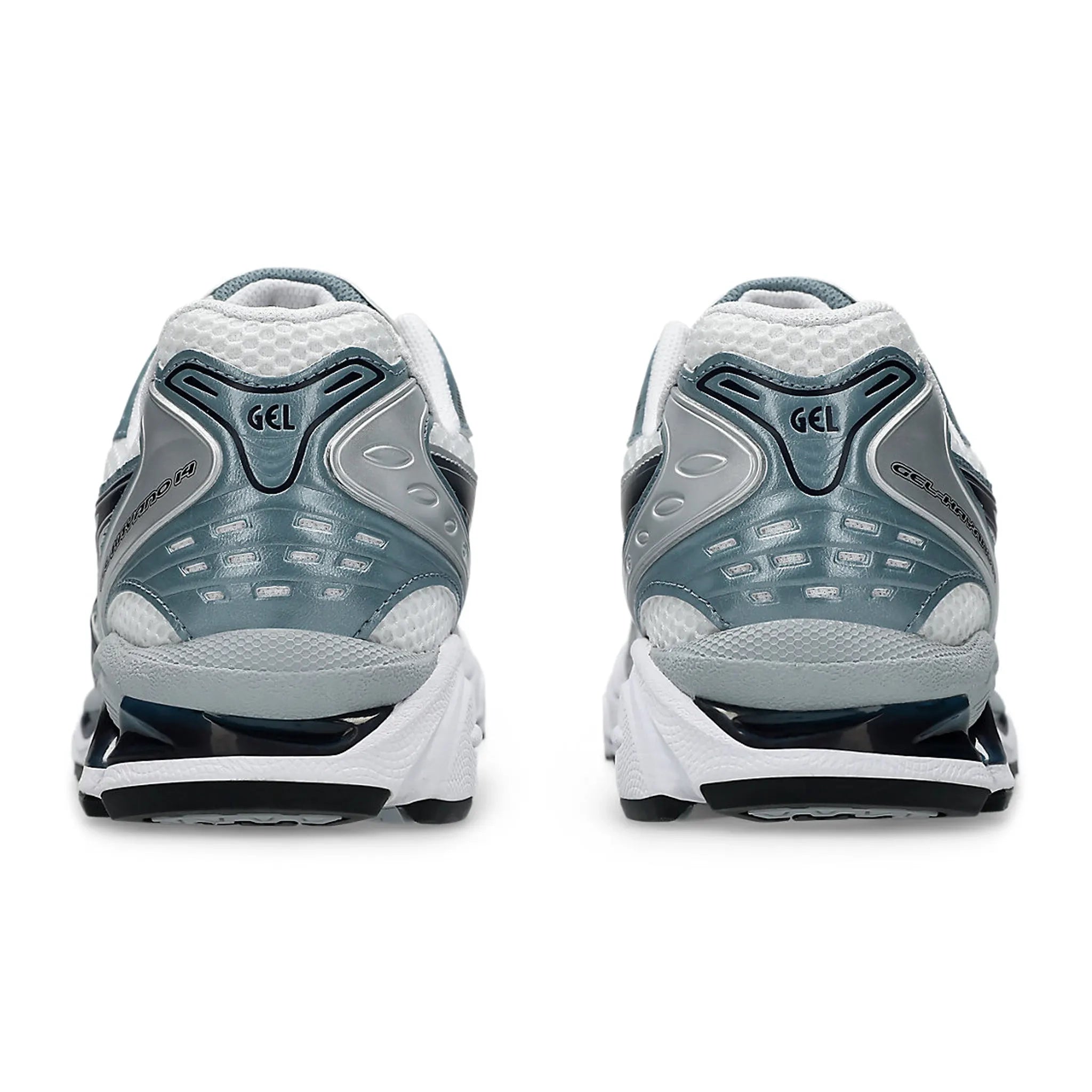 Back view of ASICS Gel-Kayano 14 White Fjord Grey 1203A537-106