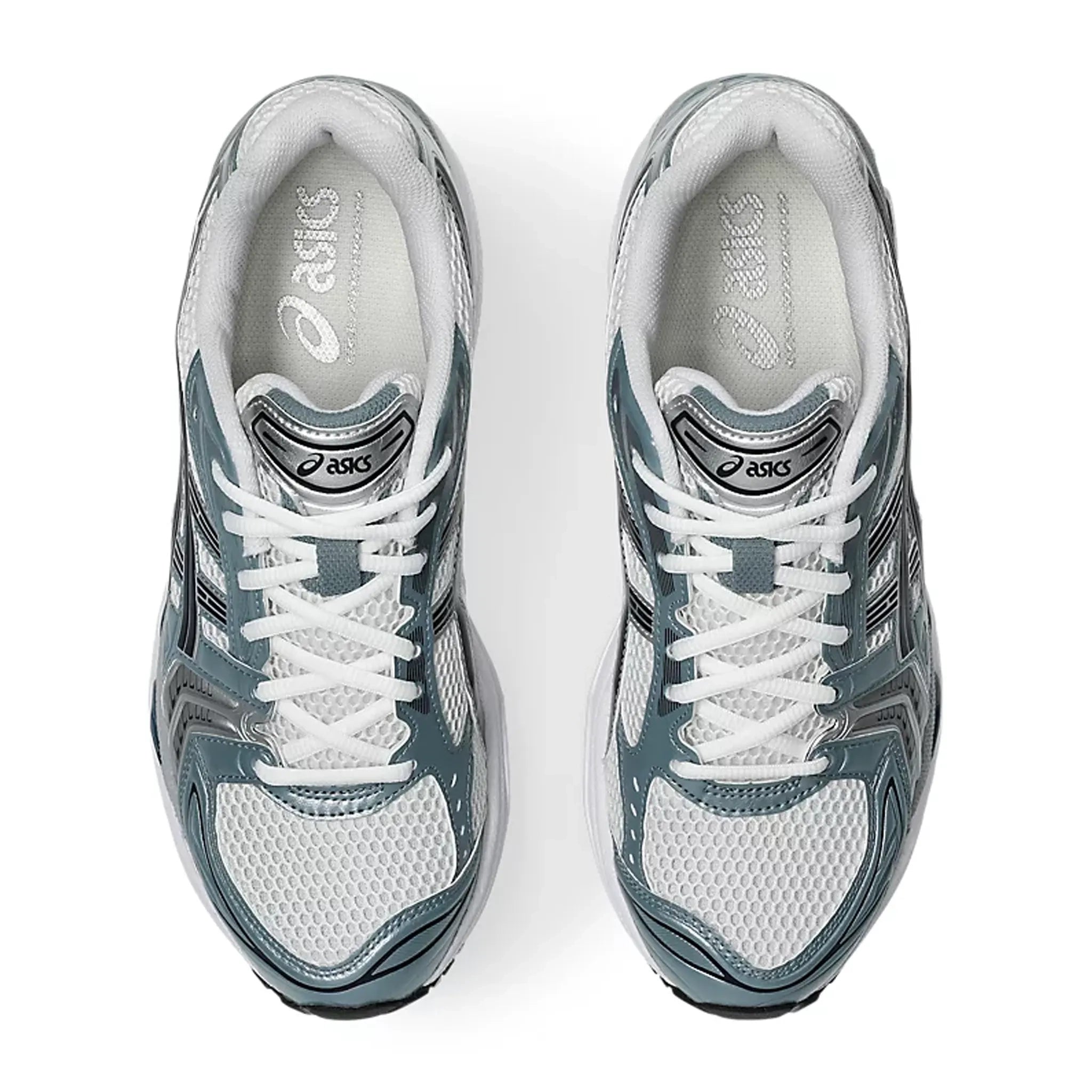 Top view of ASICS Gel-Kayano 14 White Fjord Grey 1203A537-106