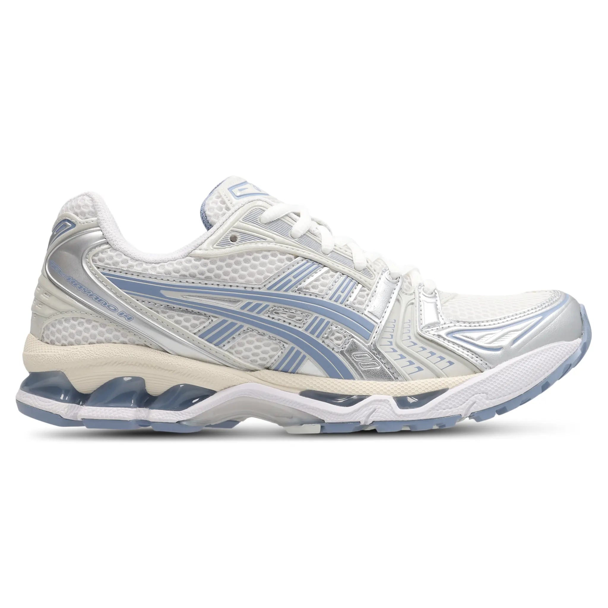 Side View of ASICS Gel-Kayano 14 White Light Navy 1203A537-115