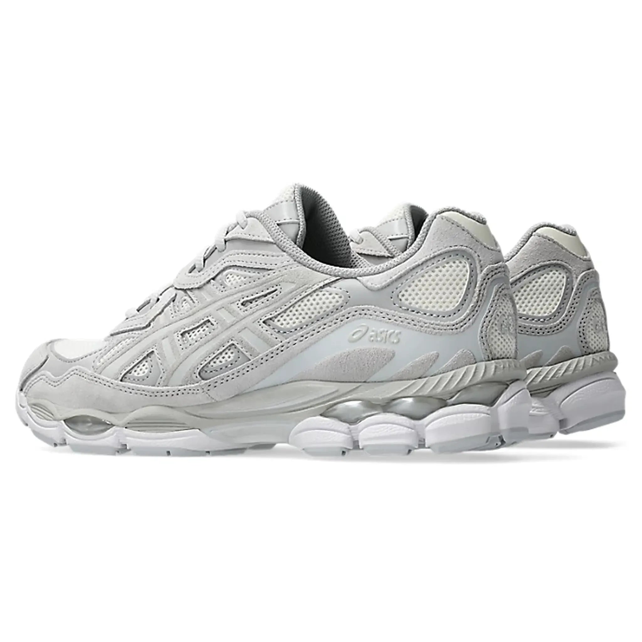 Back Side View of ASICS Gel-NYC Cream Cloud Grey 1203A663-101