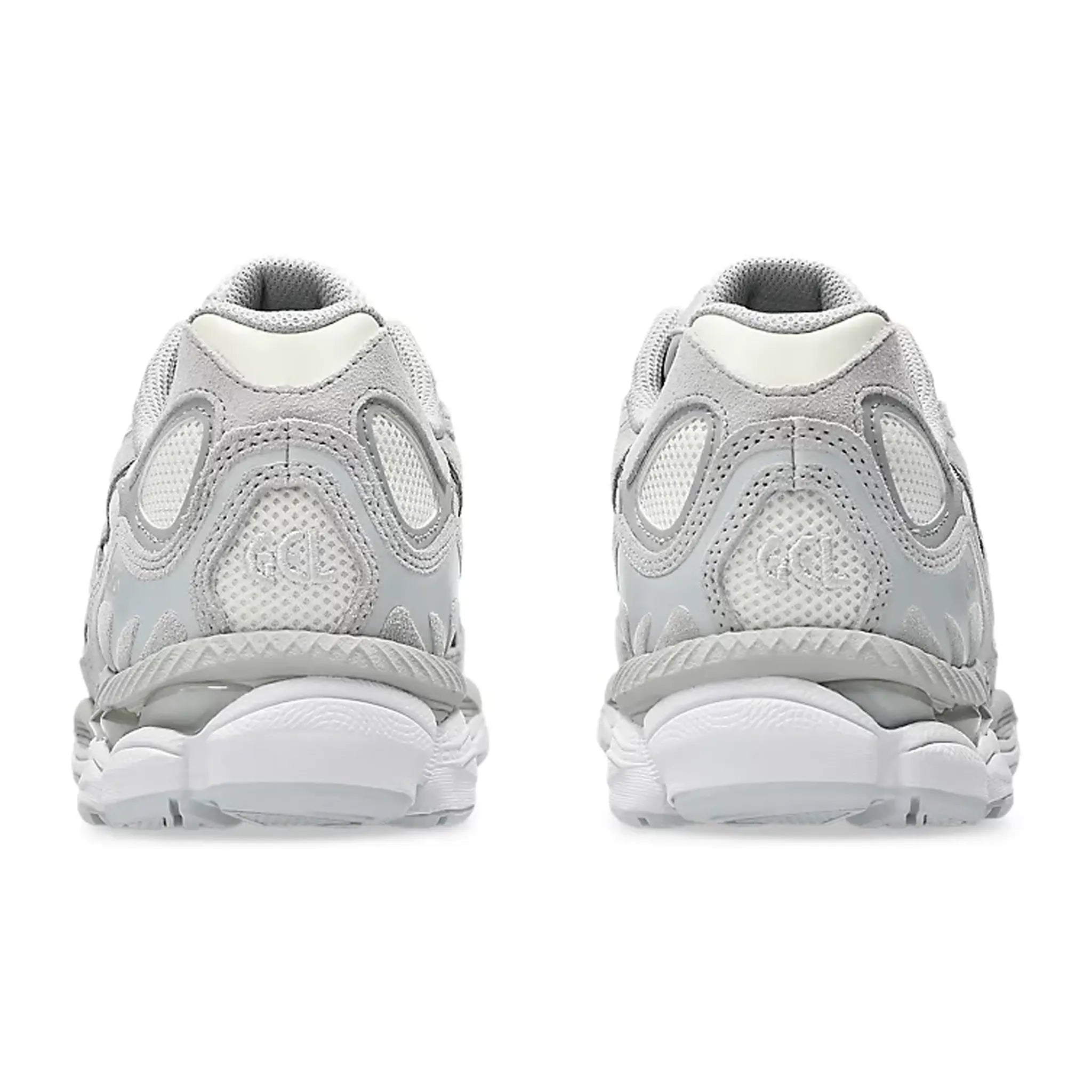 Back View of ASICS Gel-NYC Cream Cloud Grey 1203A663-101