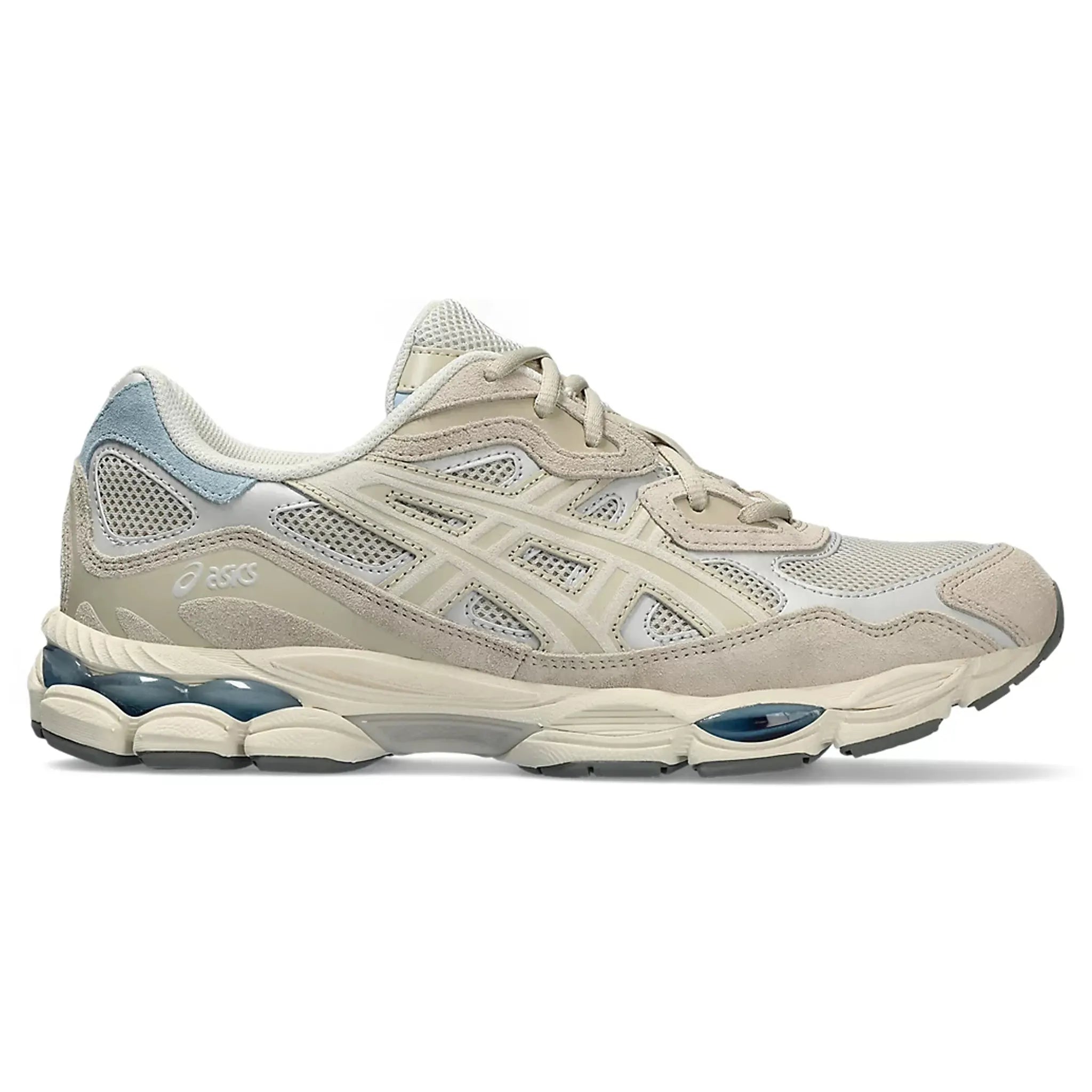 Side view of Asics Gel-NYC Grey Blue (W) 1203A383-023