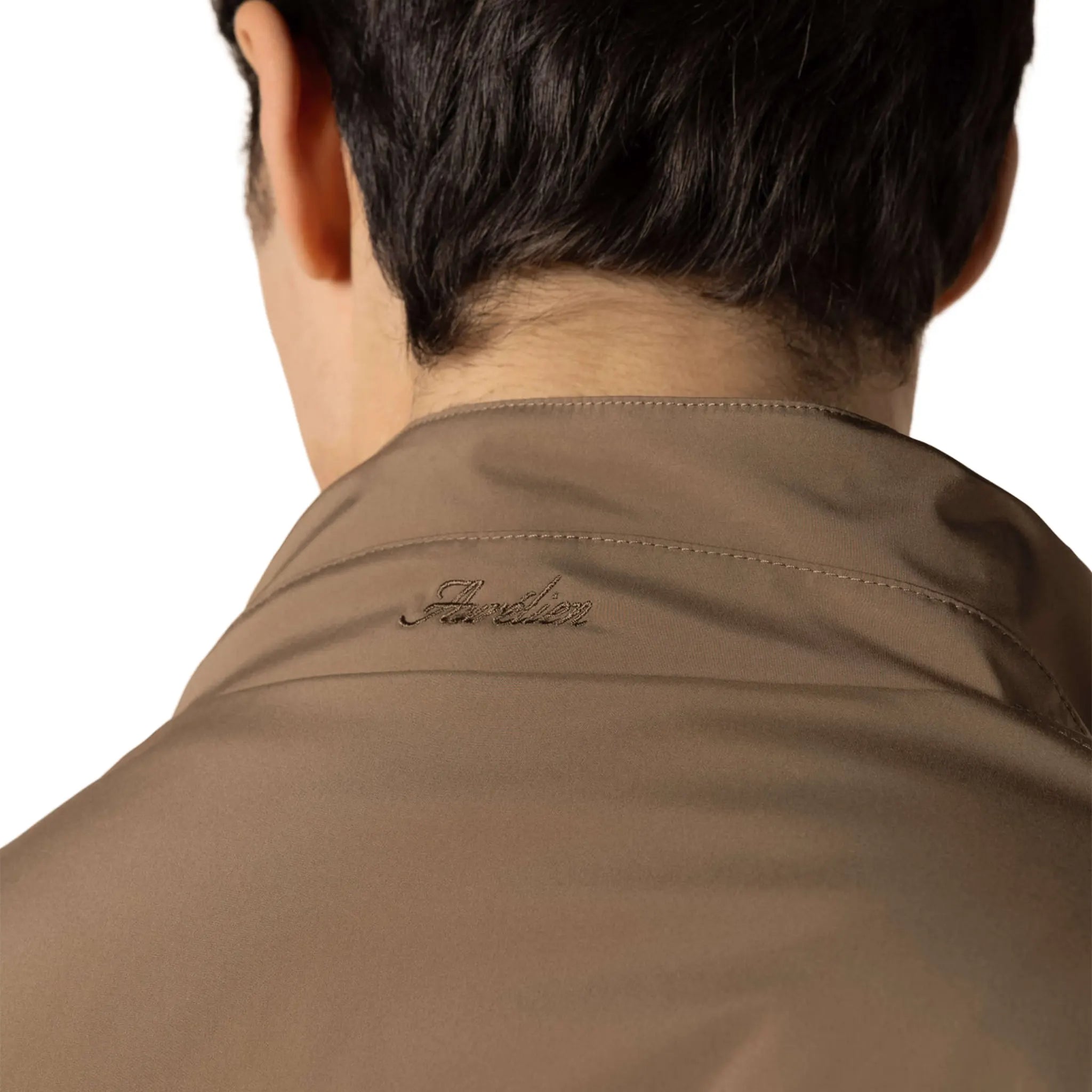 Back View of Aurélien Reversible Caramel Resort Jacket RESORTREVJACKETCARAMEL