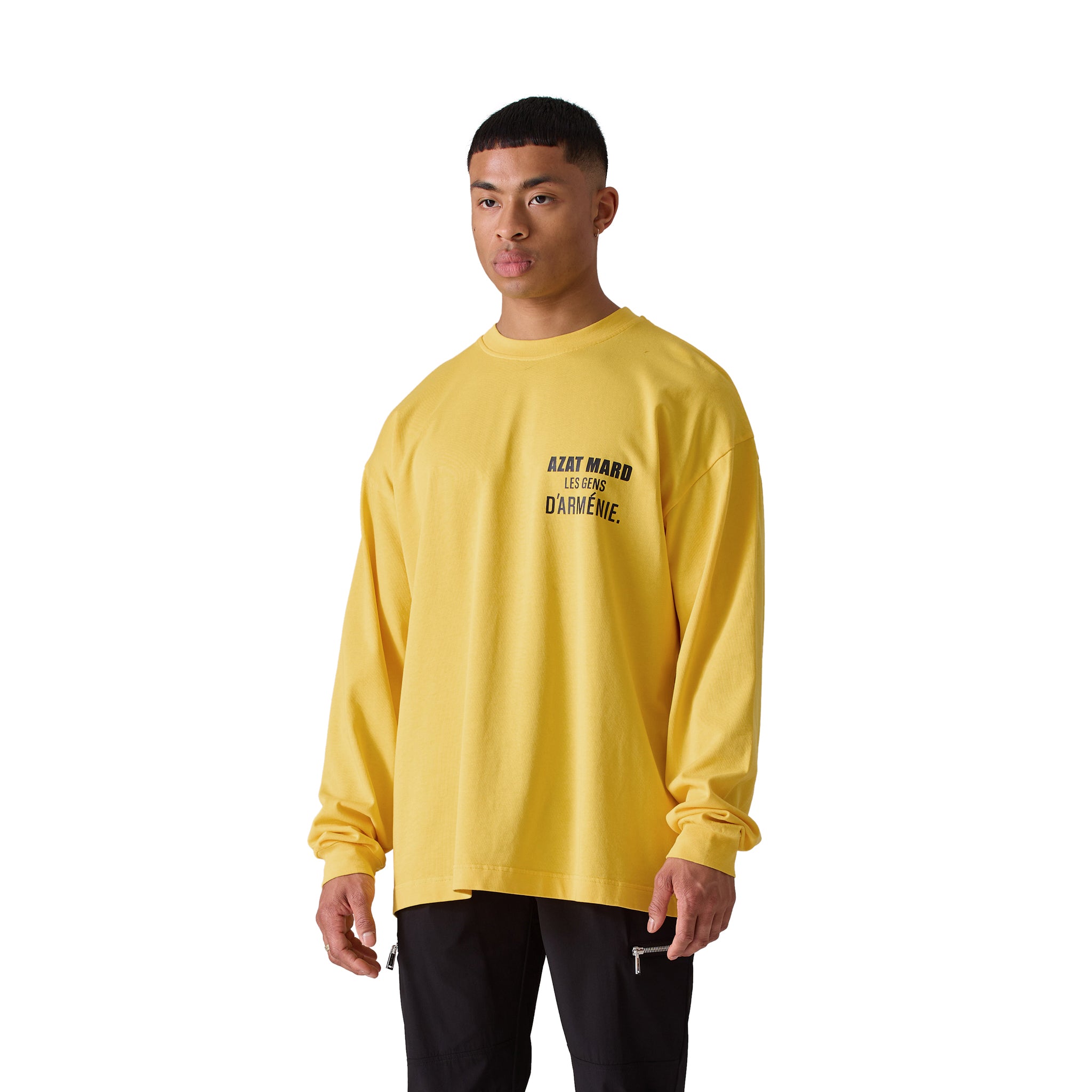 Azat Mard Les Gens L/S T Shirt Yellow SS23007