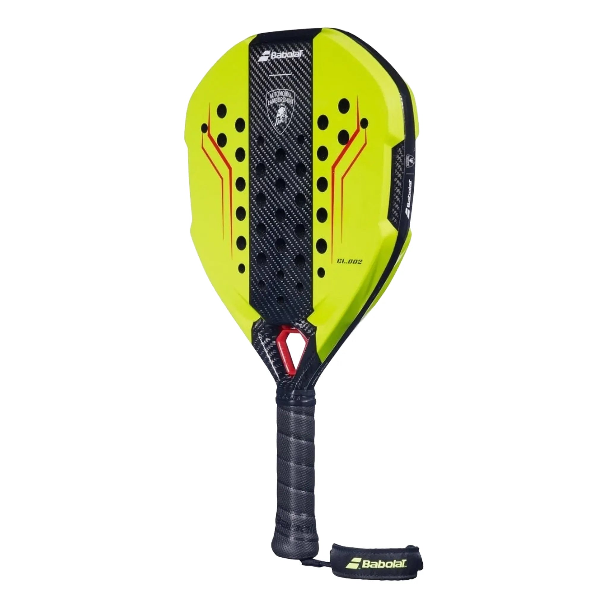 Front Side View of Babolat x Lamborghini Padel Racket BL.002 Green