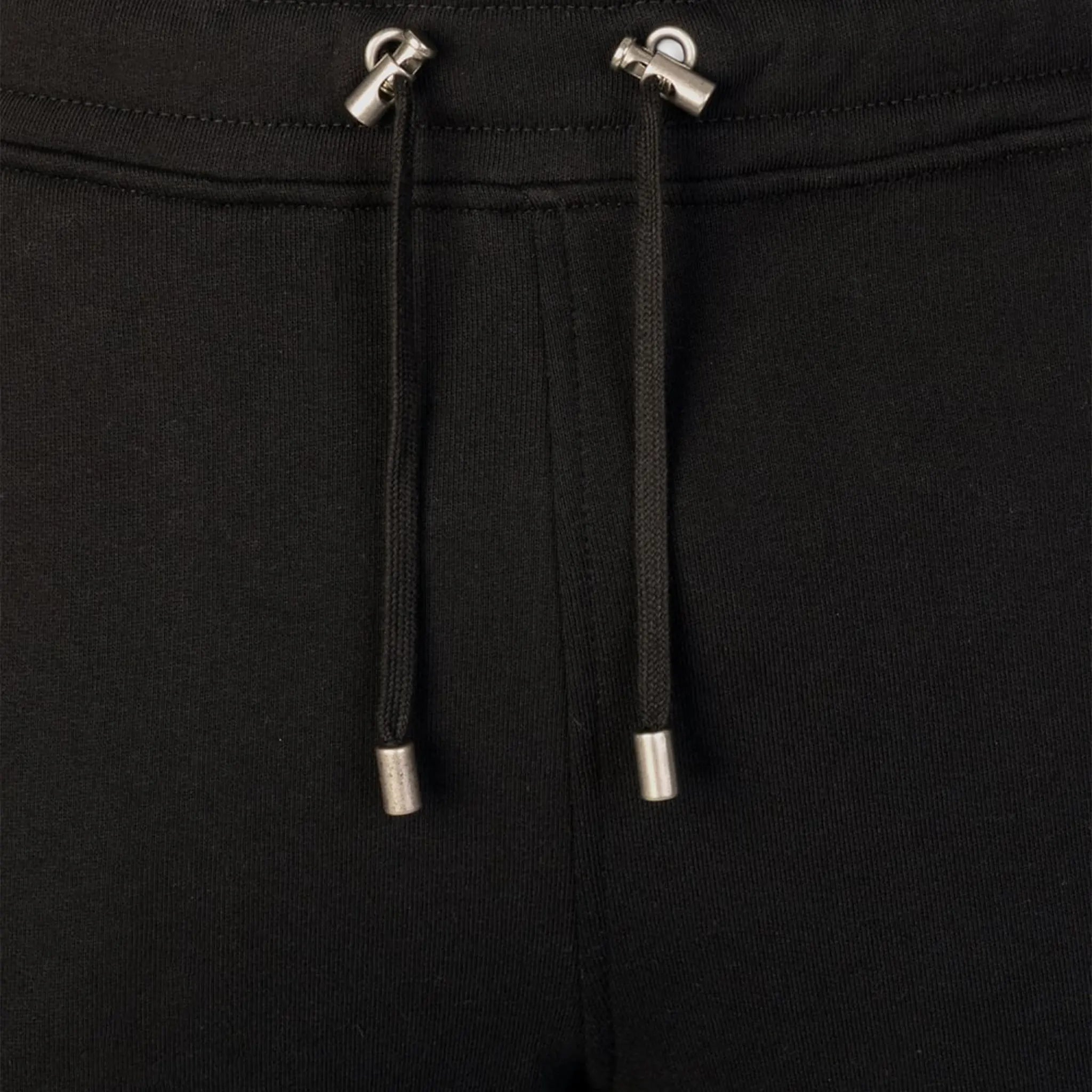 Detailed View of Balmain Paris Cuffed Biker Black Sweatpants