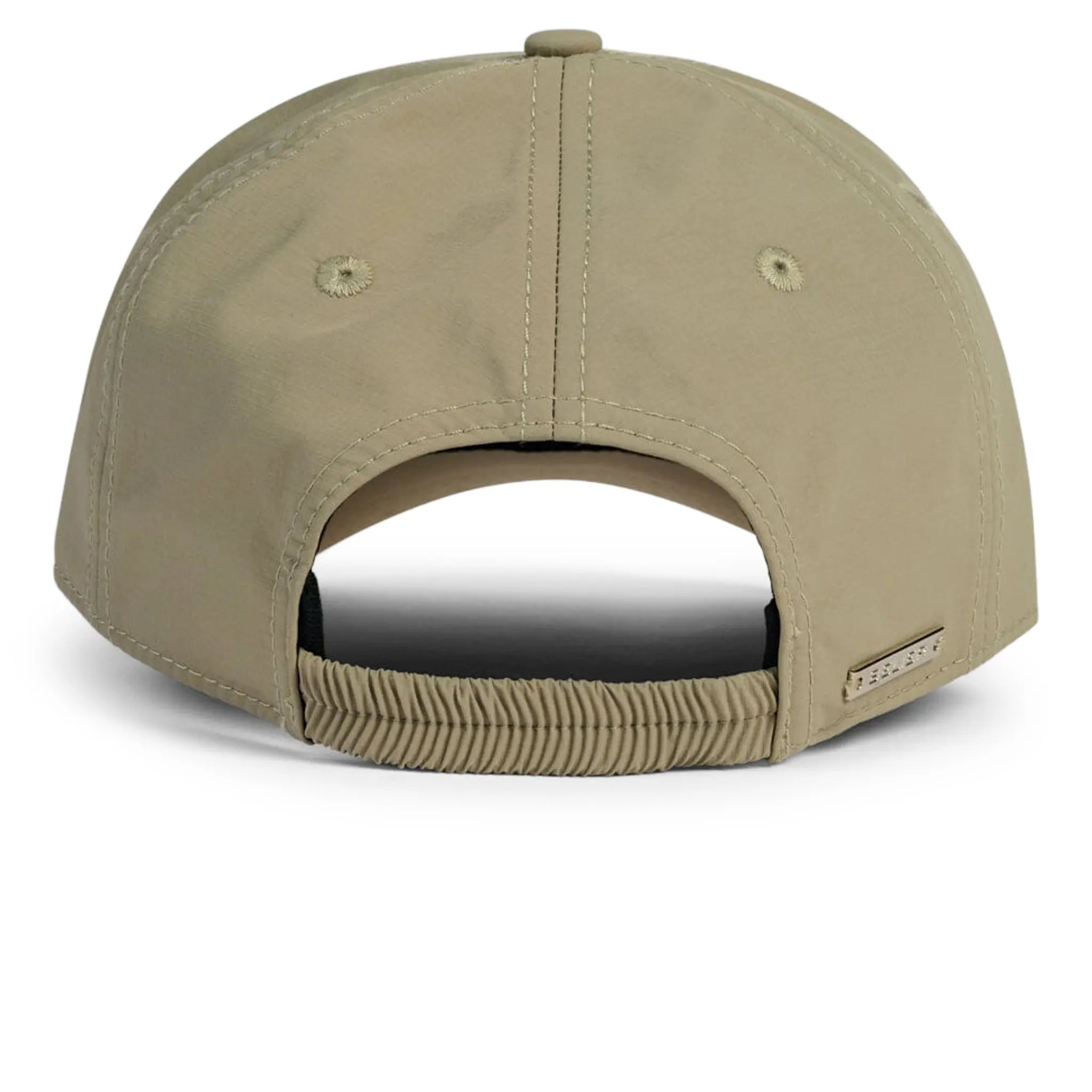 Back View of Belier Crest Logo Taupe Cap BA006TPE