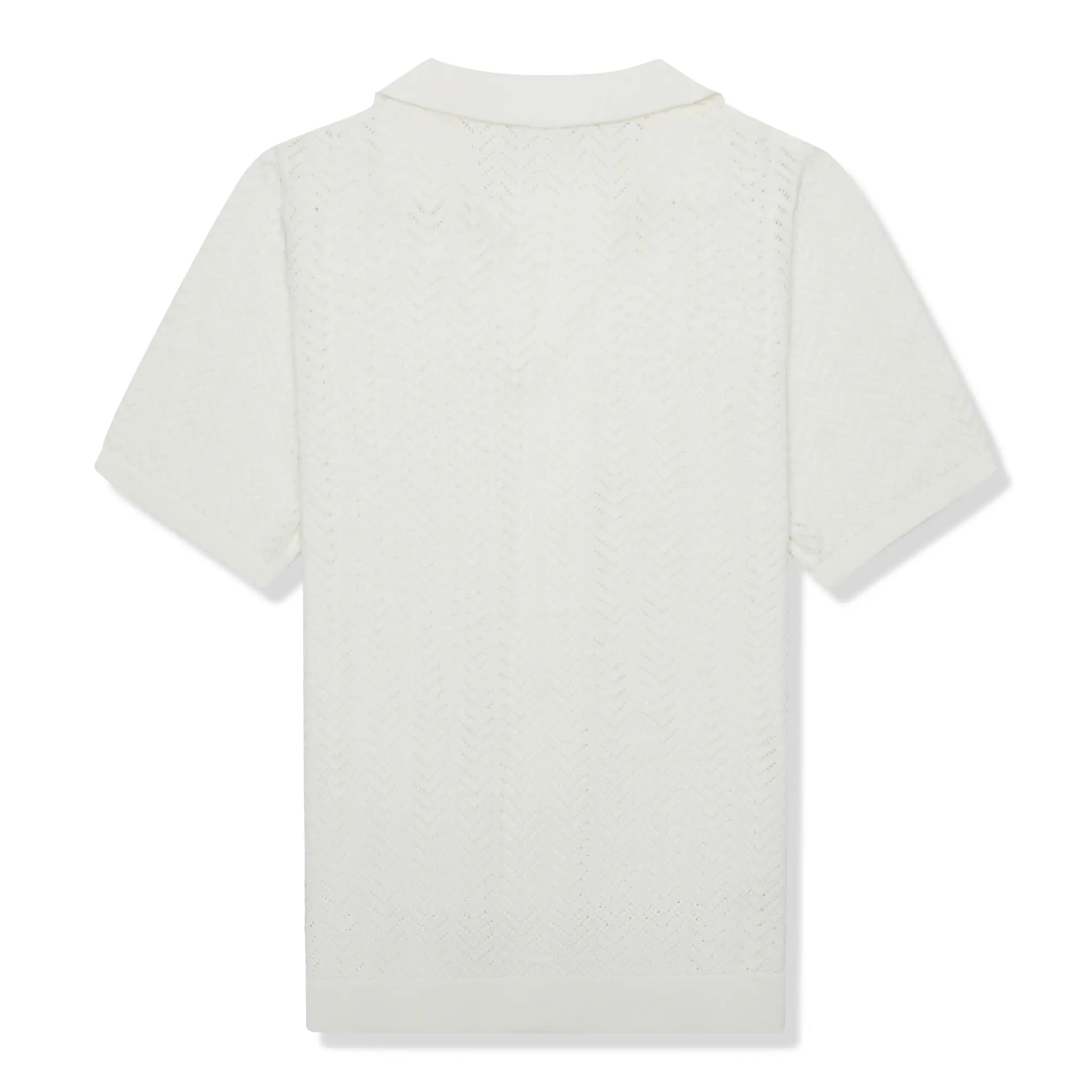 Back View of Belier Crochet Off White Shirt