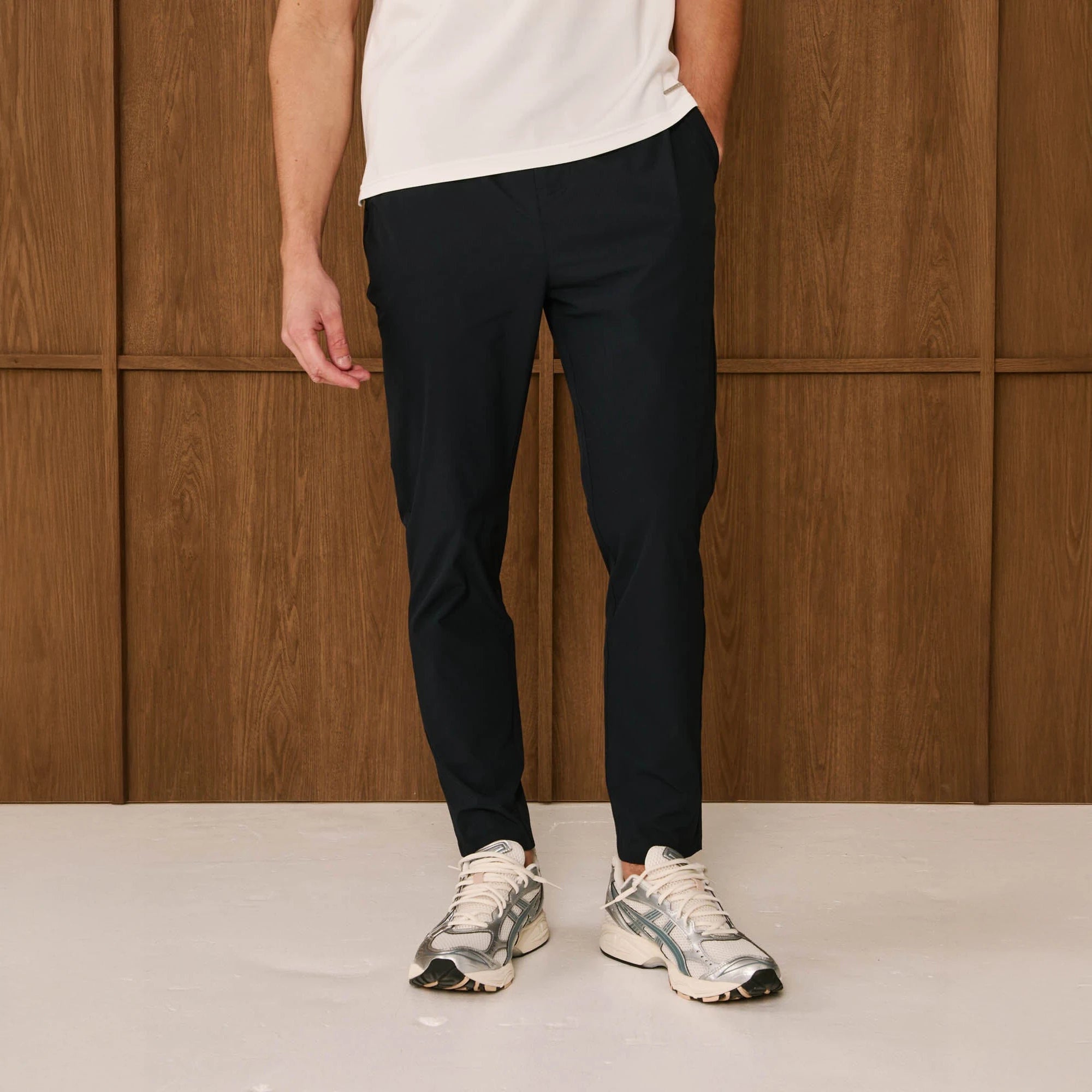 Front View of Belier Essential Navy Trousers BM795NVY