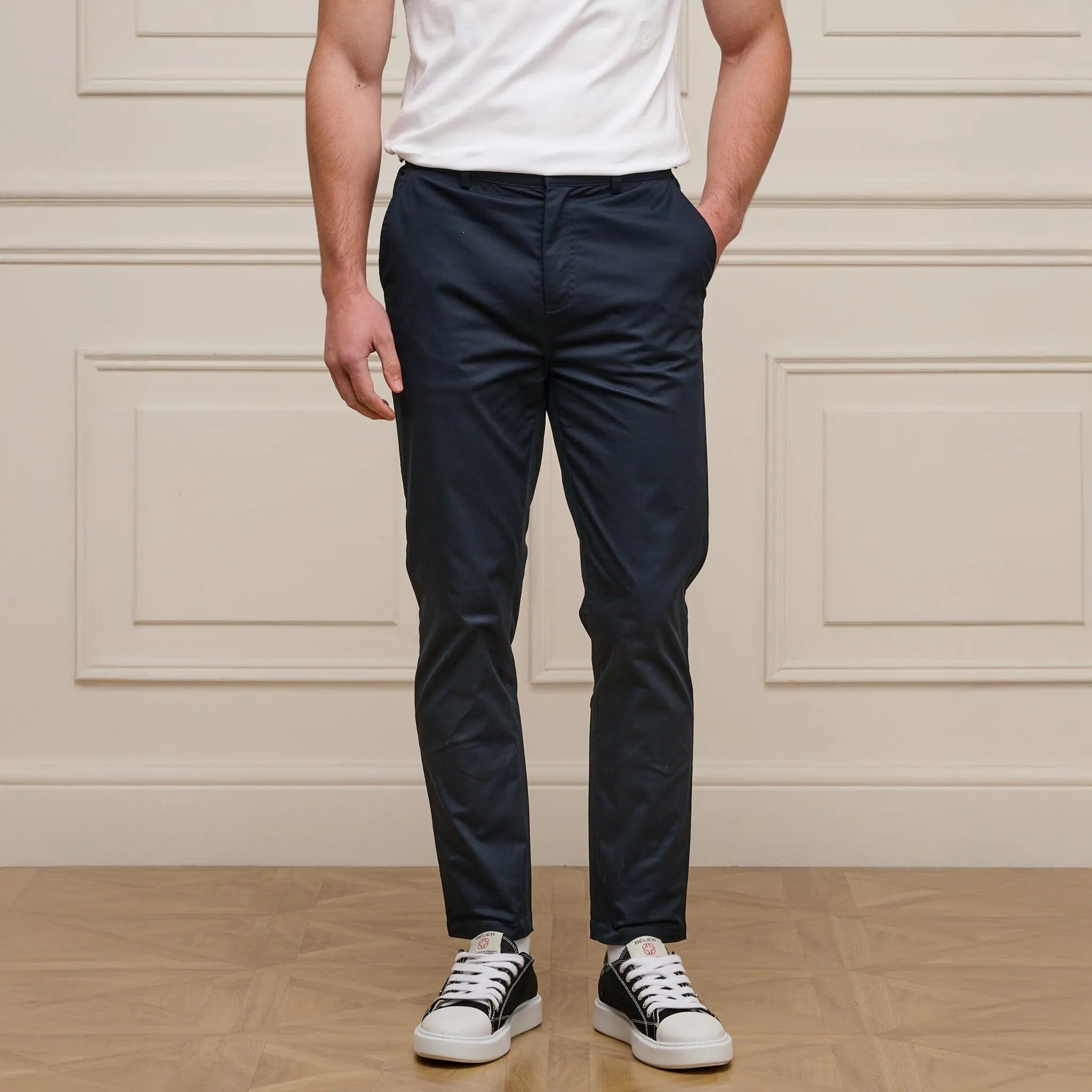 Front Belier Essential Side Adjuster Navy Trousers BM809NVY