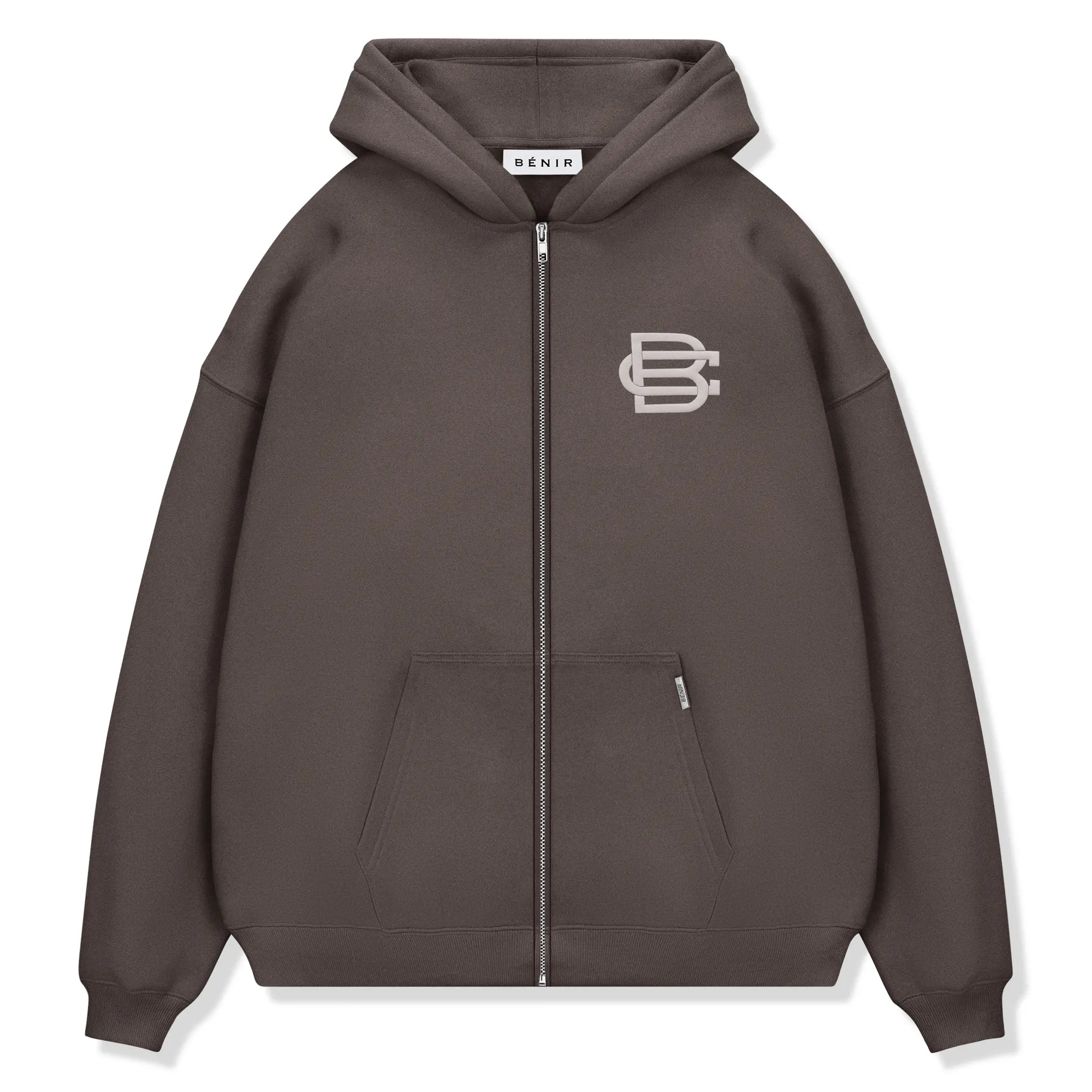Front View of Bénir Clothing Bénir Club Match Day Storm Zip-Up Hoodie