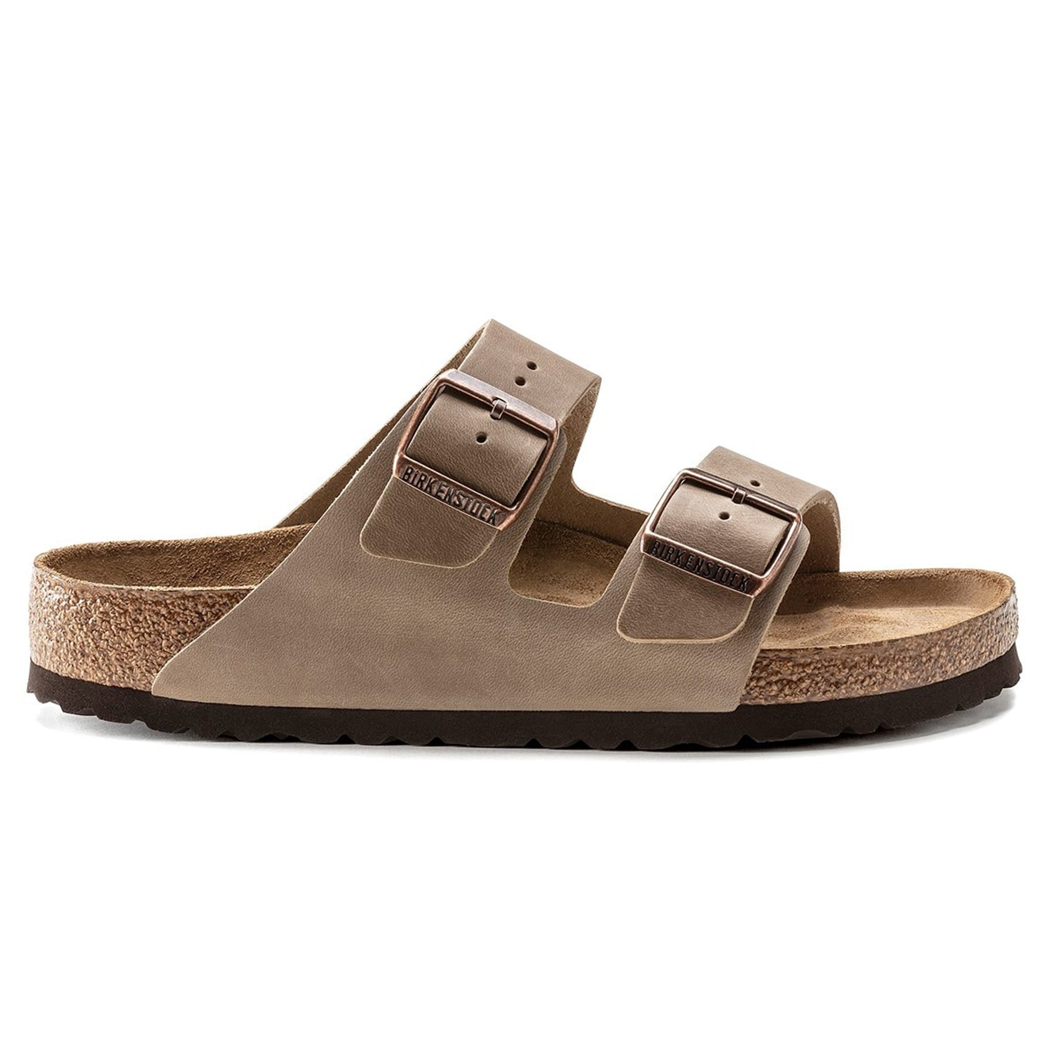 Side view of Birkenstock Arizona Sandals Oiled Tobacco 0660471