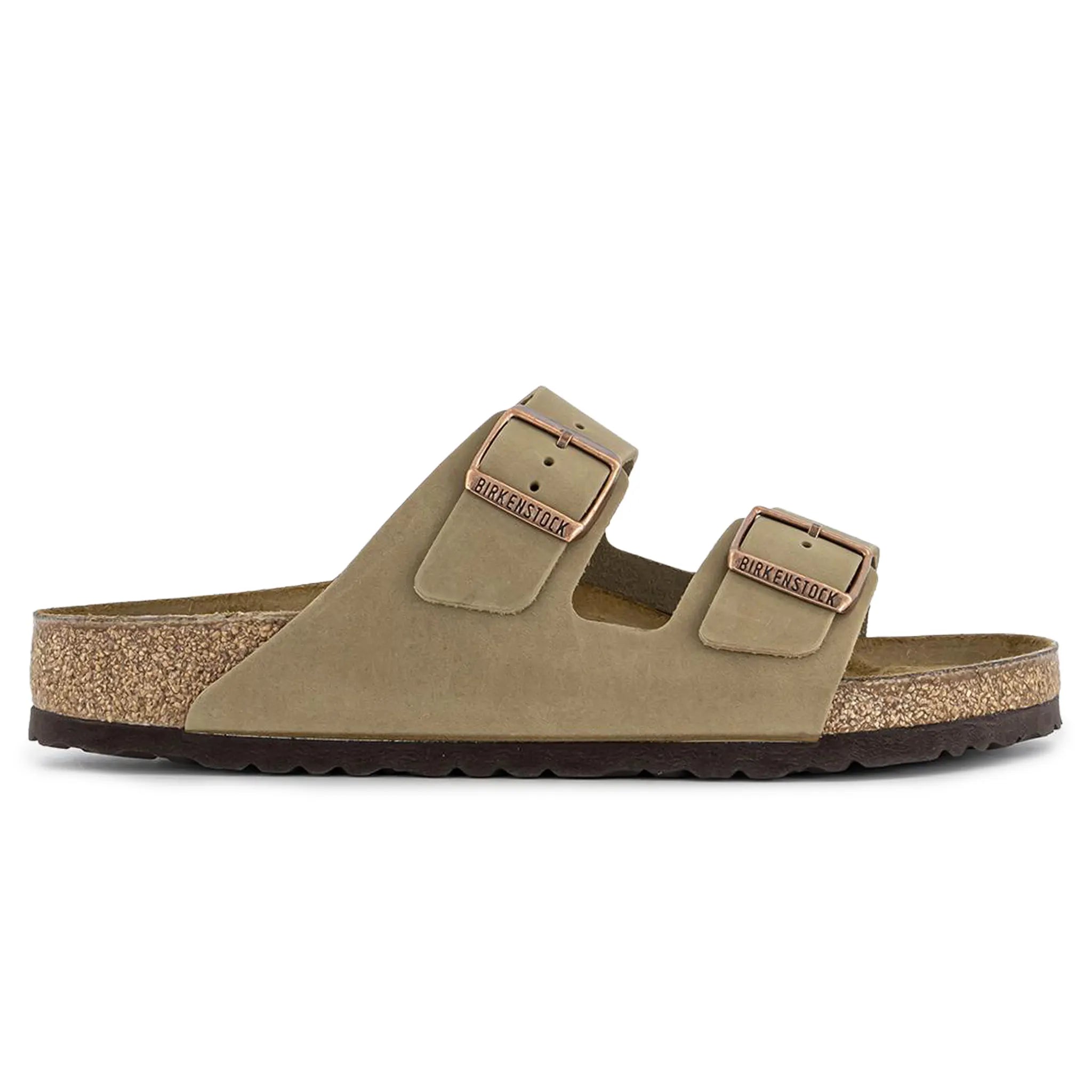 Front Side View of Birkenstock Arizona Sandals Oiled Tobacco