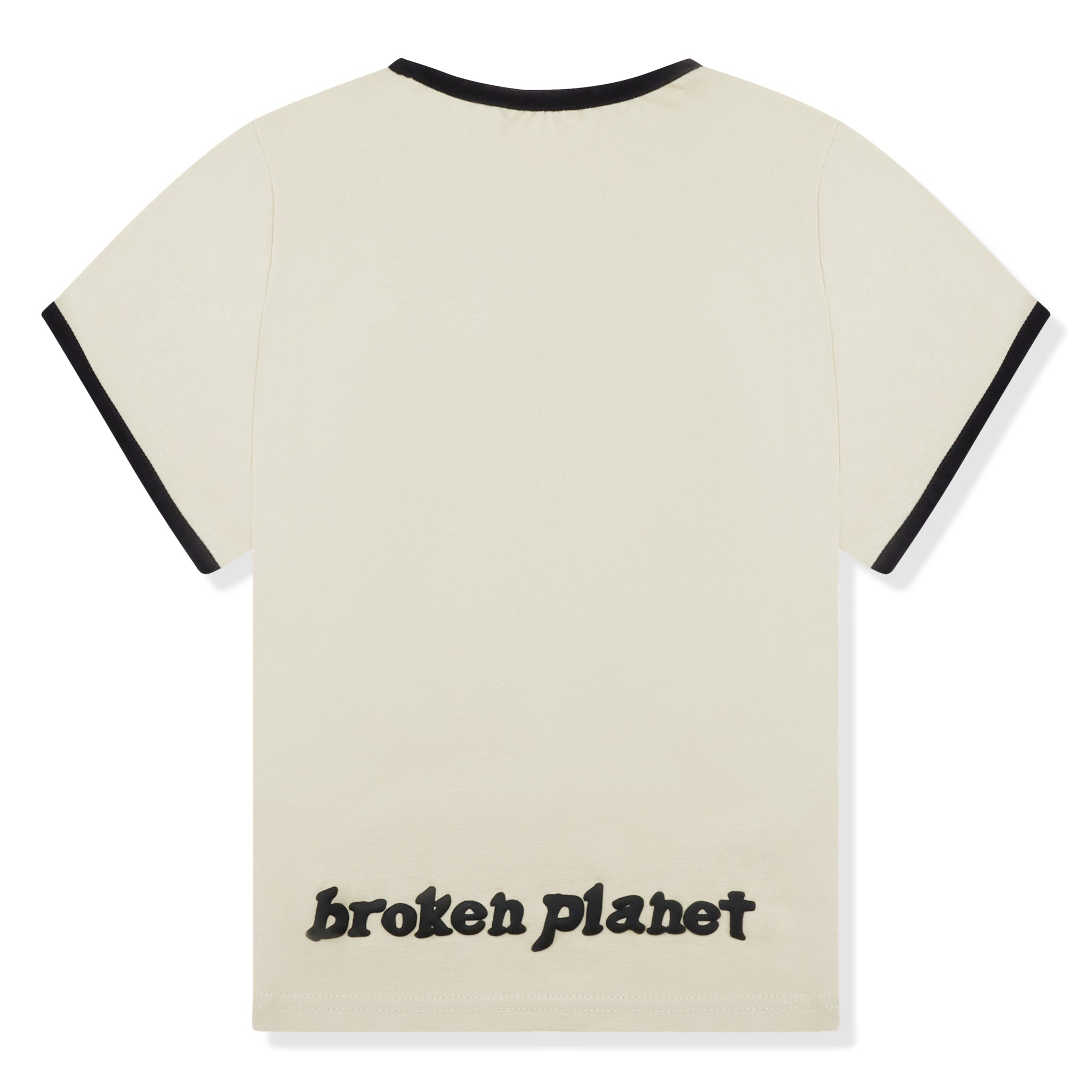 back view of Broken Planet Find Your Balance Bone White Kids T Shirt BP-FYB-BT-B_WHITE