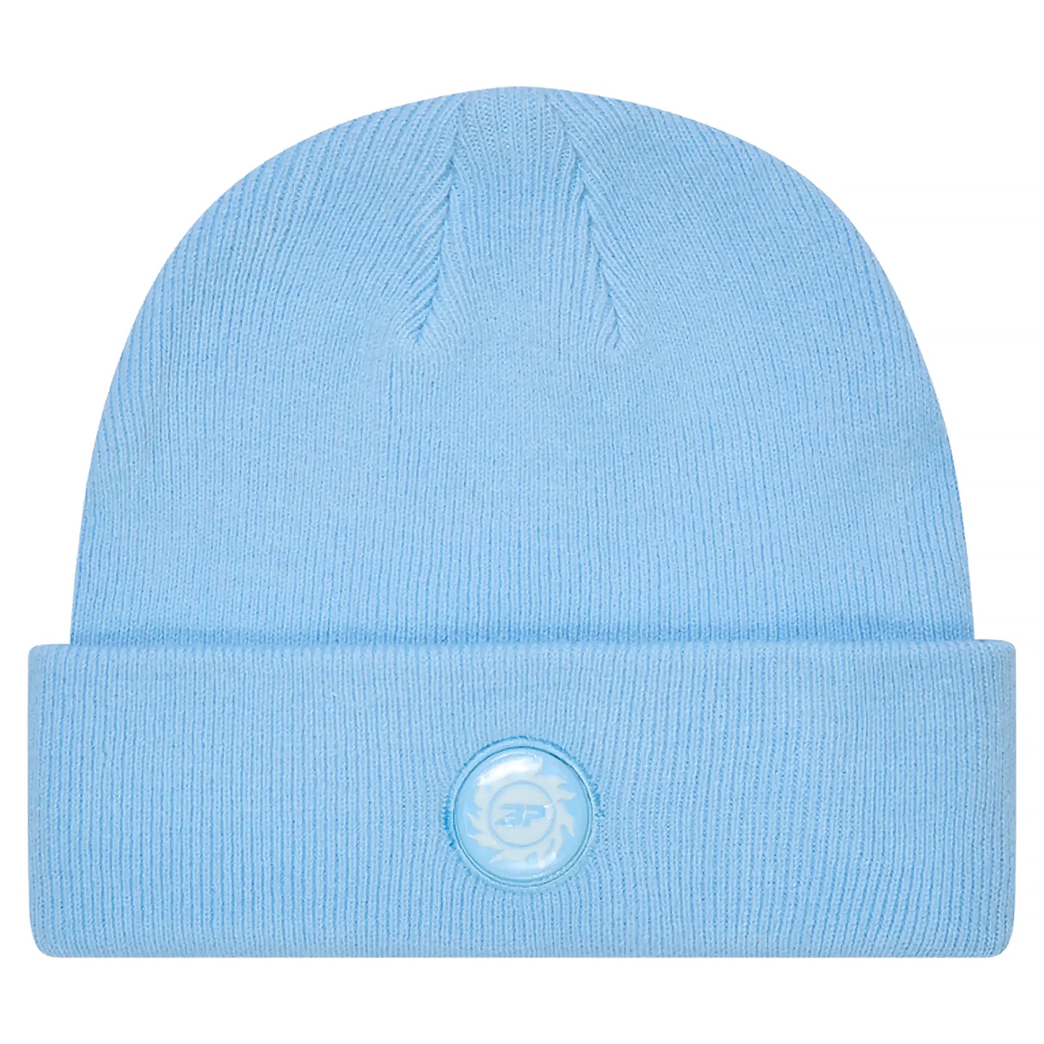 Broken Planet Fold Over Light Blue Beanie
