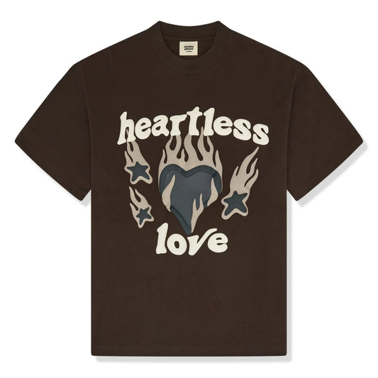 Broken Planet Heartless Love Mocha Brown T Shirt