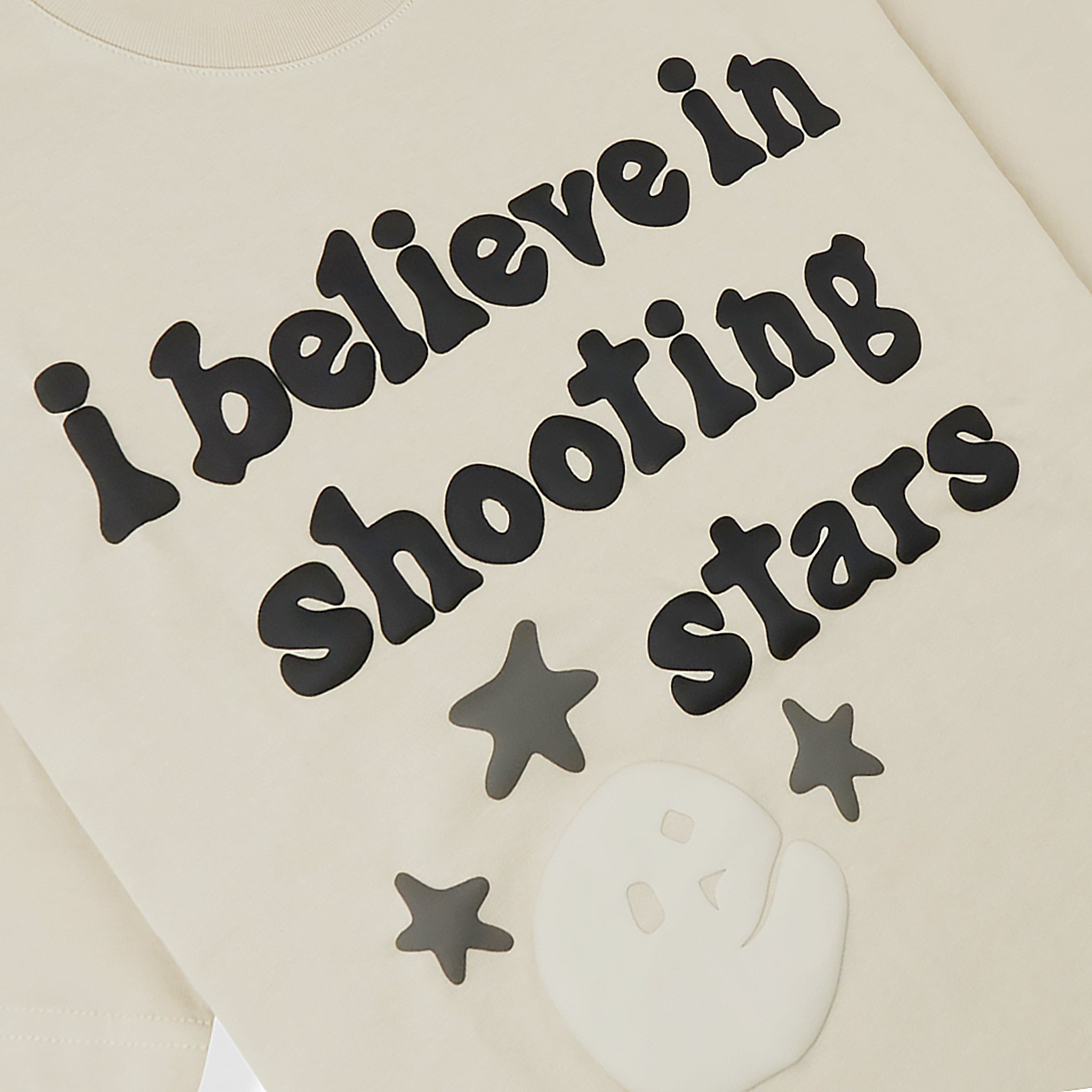 Image of Broken Planet I Believe In Shooting Stars Bone White T Shirt