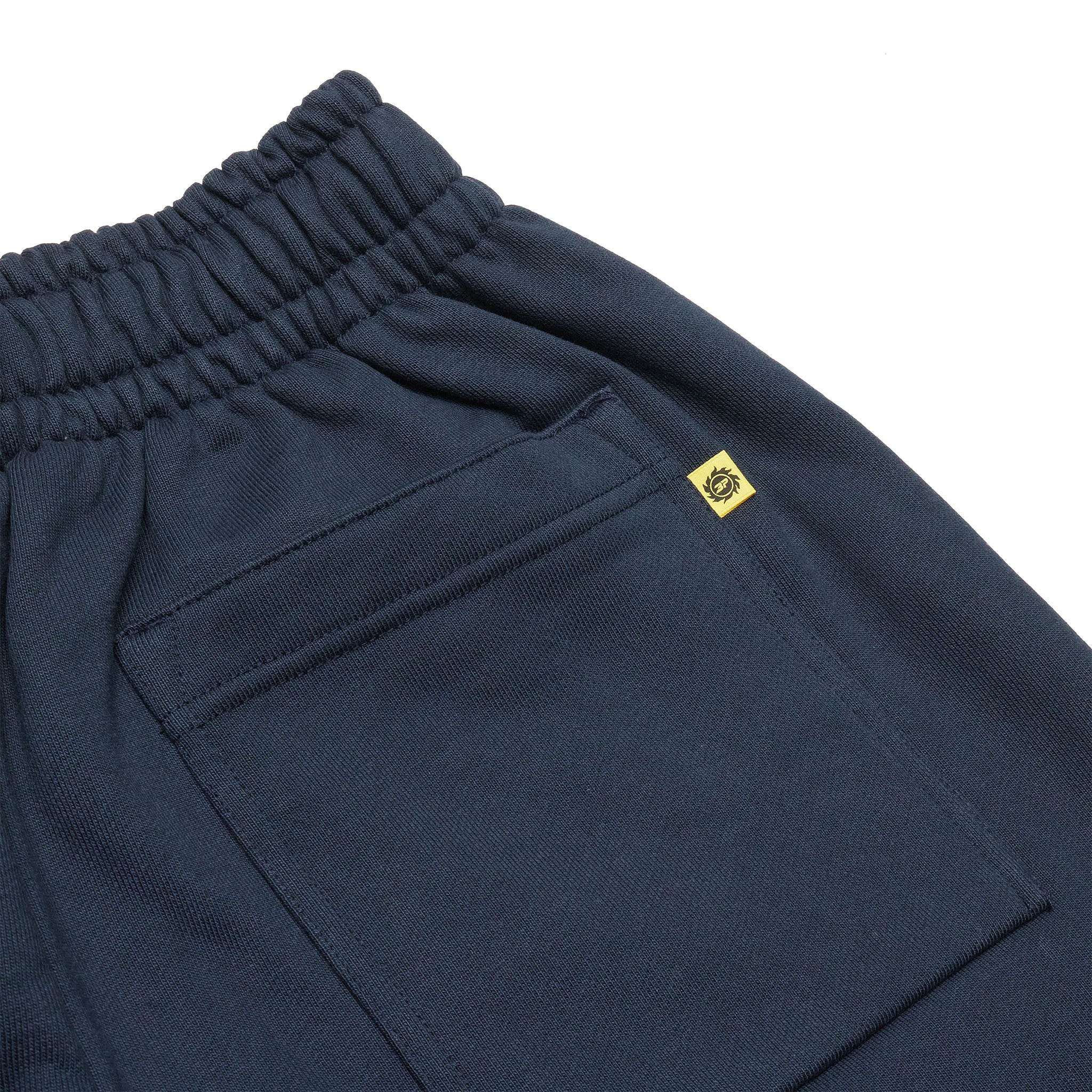 Back pocket view of Broken Planet Space Club Outerspace Blue Sweatpants