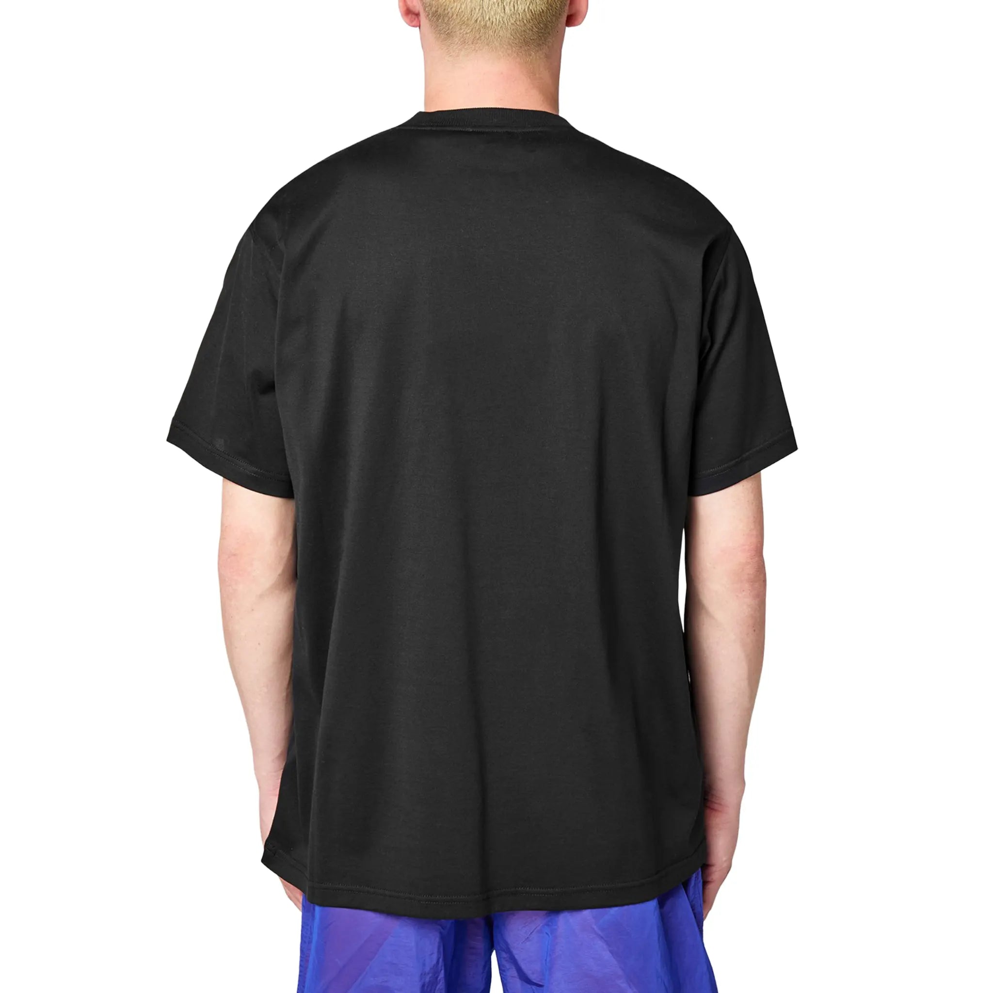 Back View of Burberry Harriston Black T Shirt
