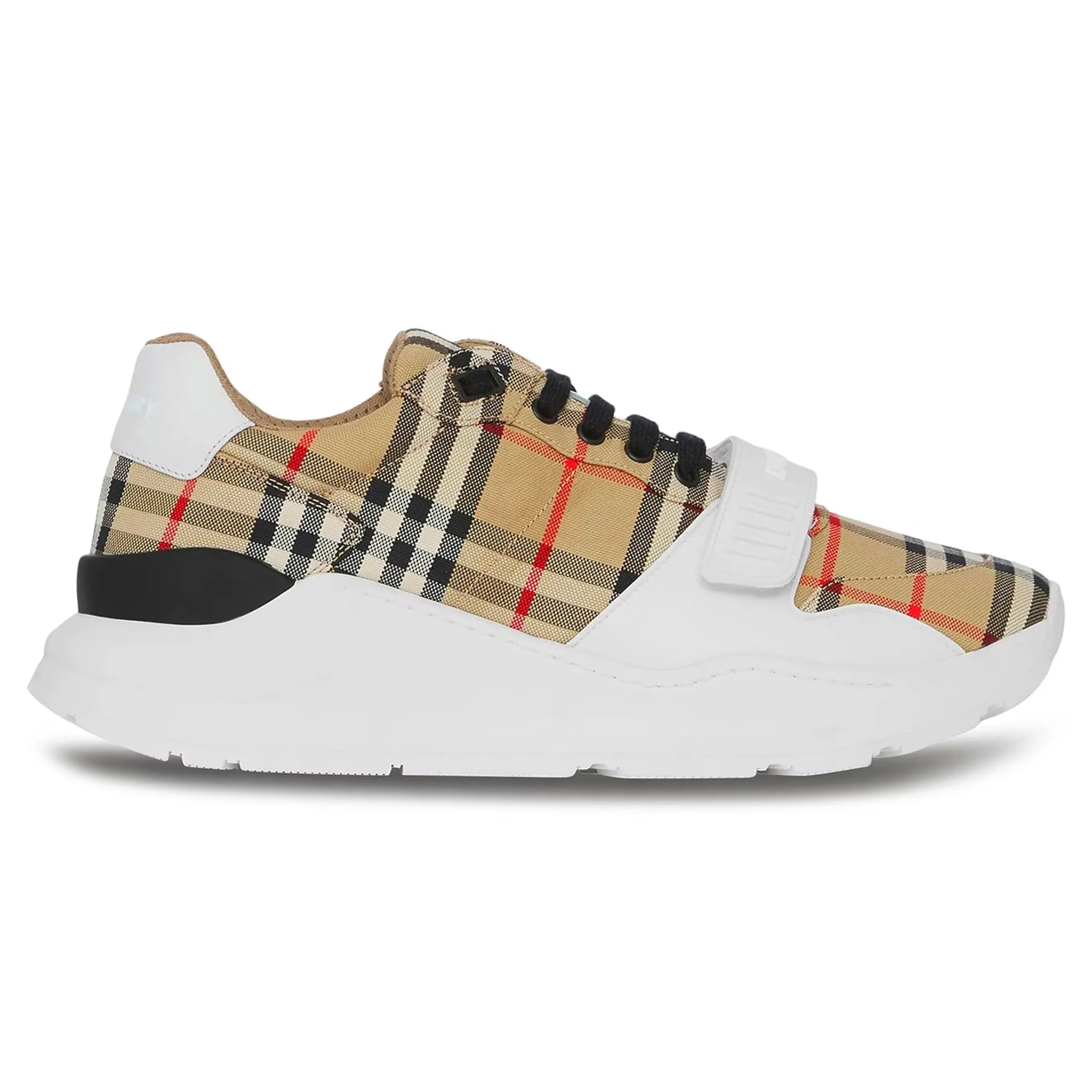 Side view of Burberry Vintage Check Cotton Sneaker