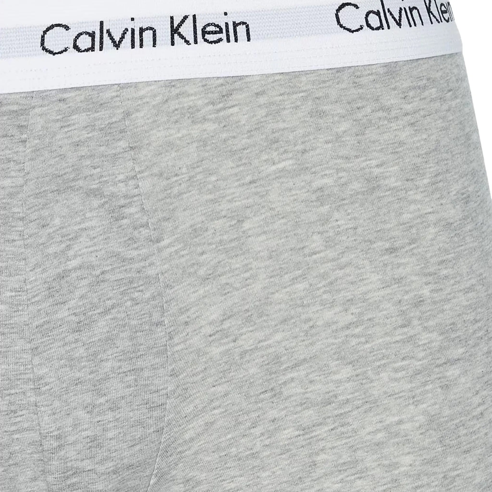 Grey Detail view of Calvin Klein 3 Pack White Black Grey Boxer Briefs