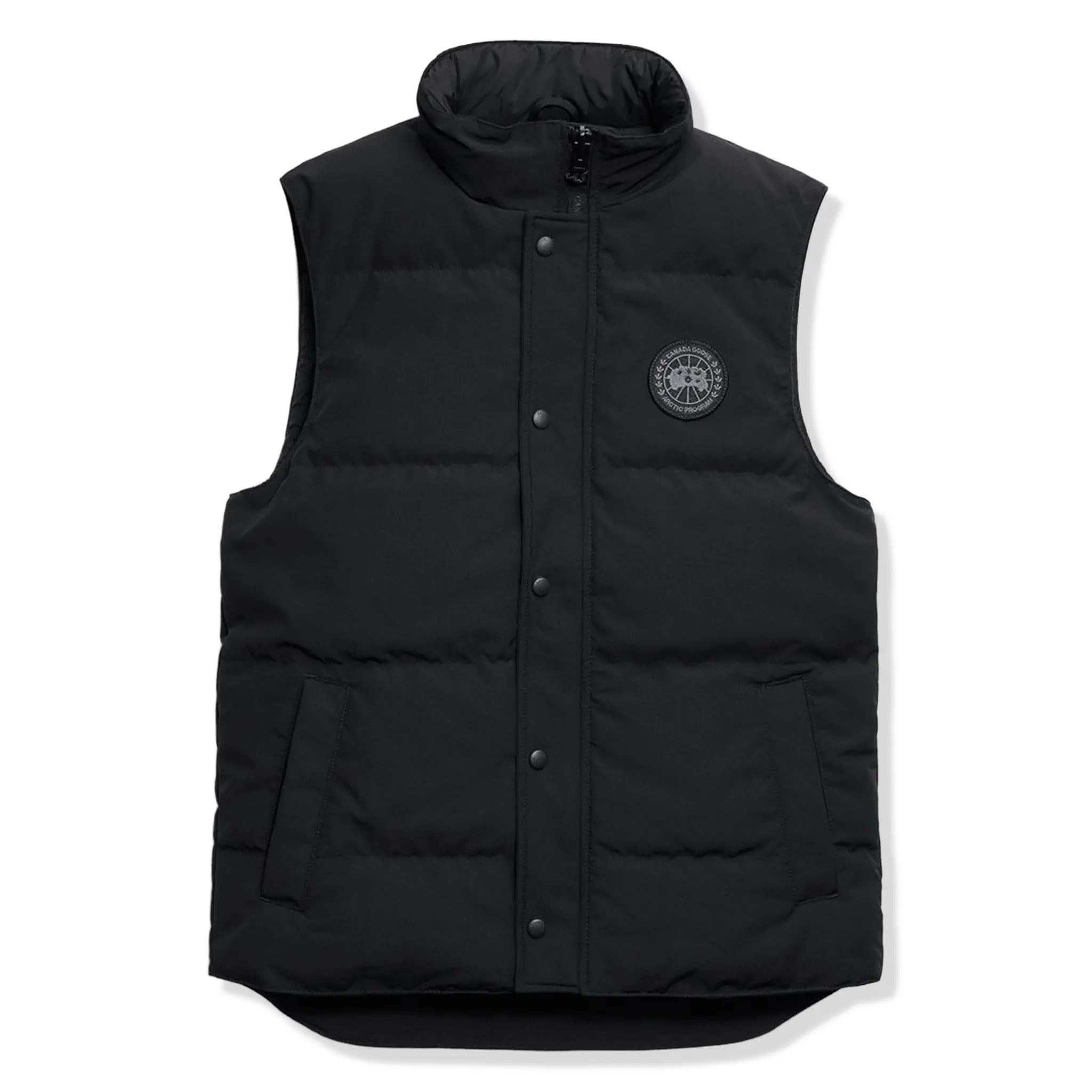 Front View of Canada Goose Garson BD Black Gilet 2081MB-9061