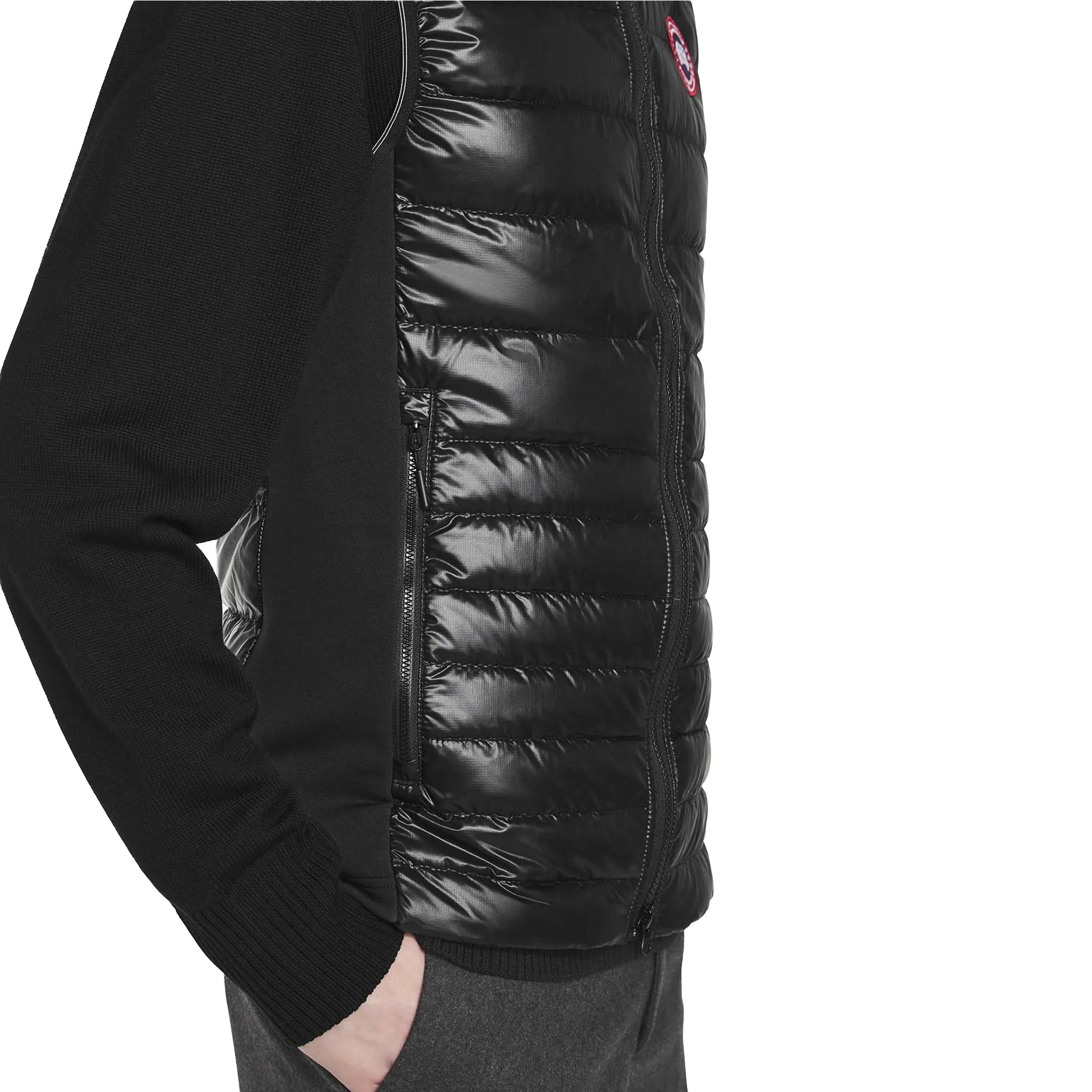 Detailed View of Canada Goose Hybridge Lite Black Gilet 2723M