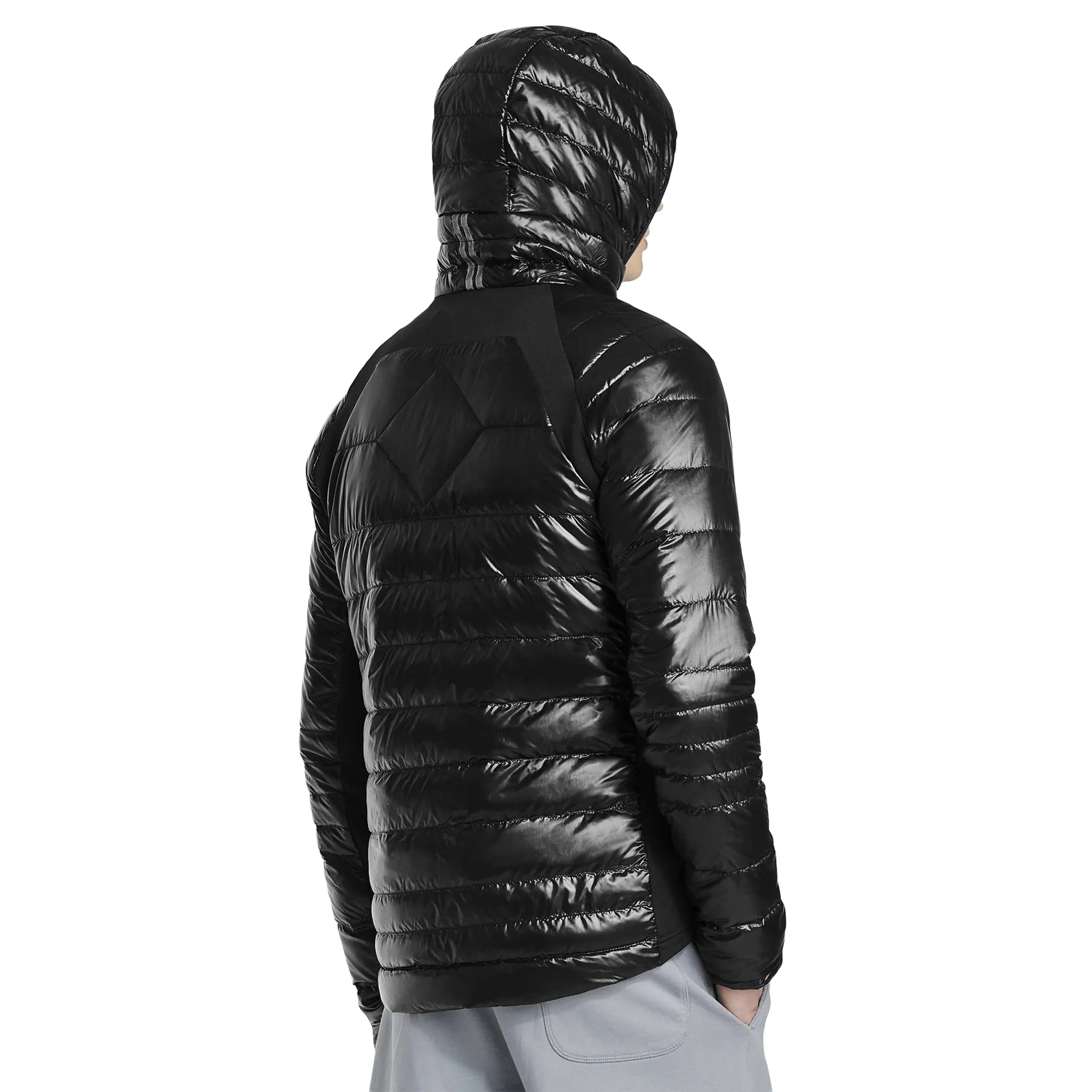 Back Side View of Canada Goose Hybridge Light Black Jacket 2719M