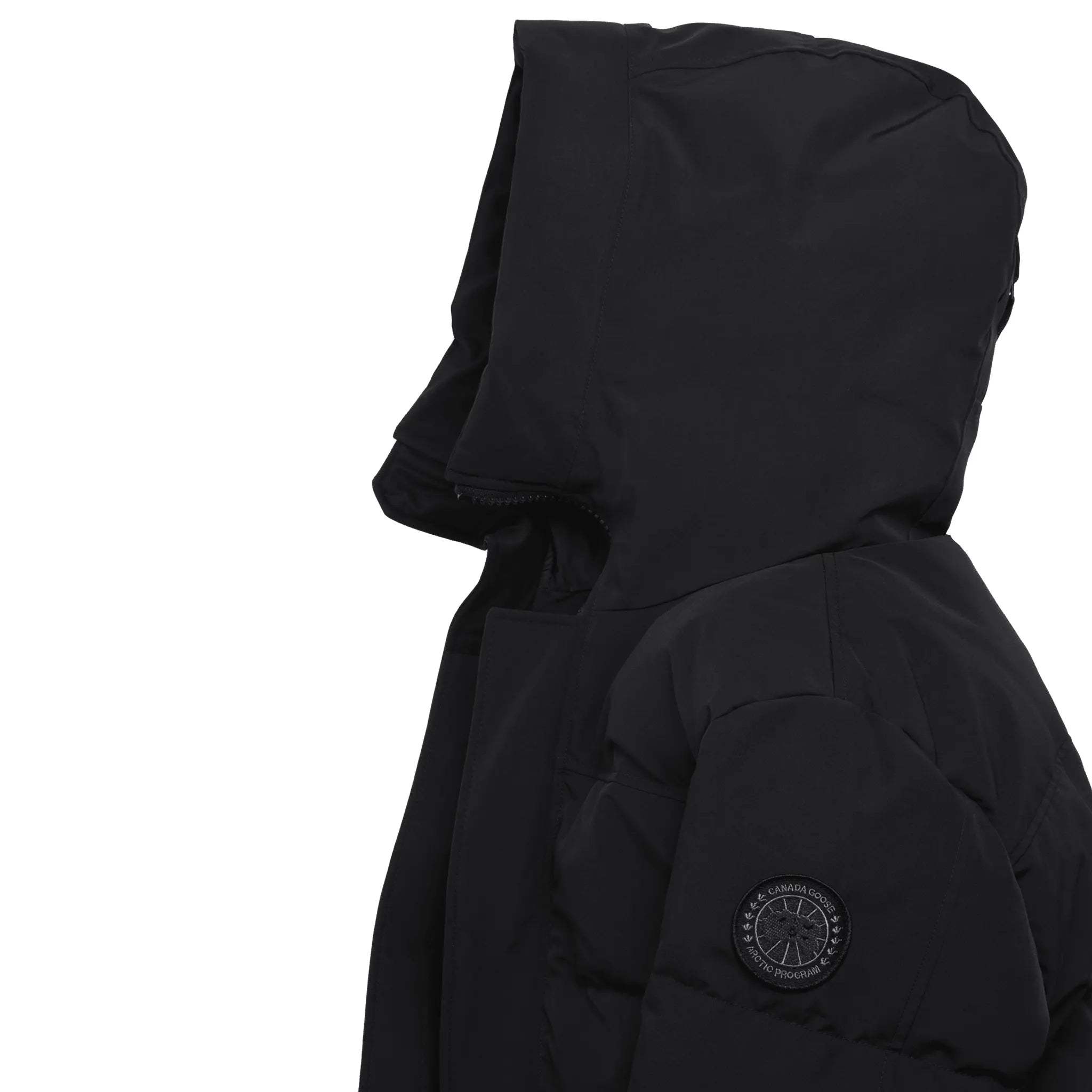 Side View of Canada Goose Macmillan Parka Black Label 2280M