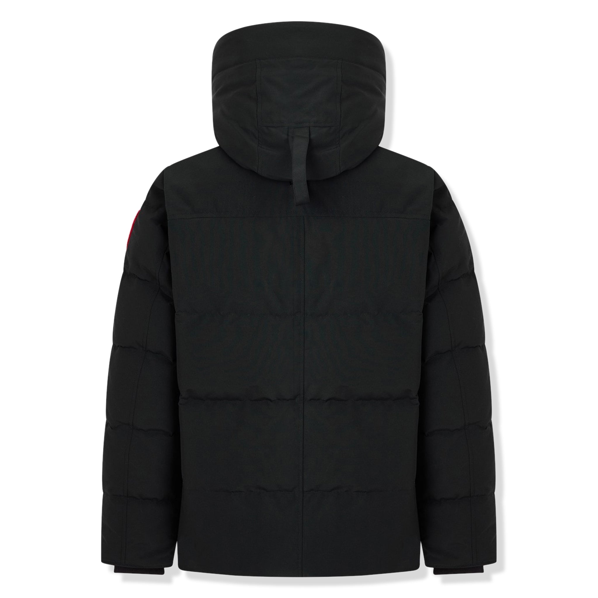 Back view of Canada Goose Wyndham Black Parka Jacket
