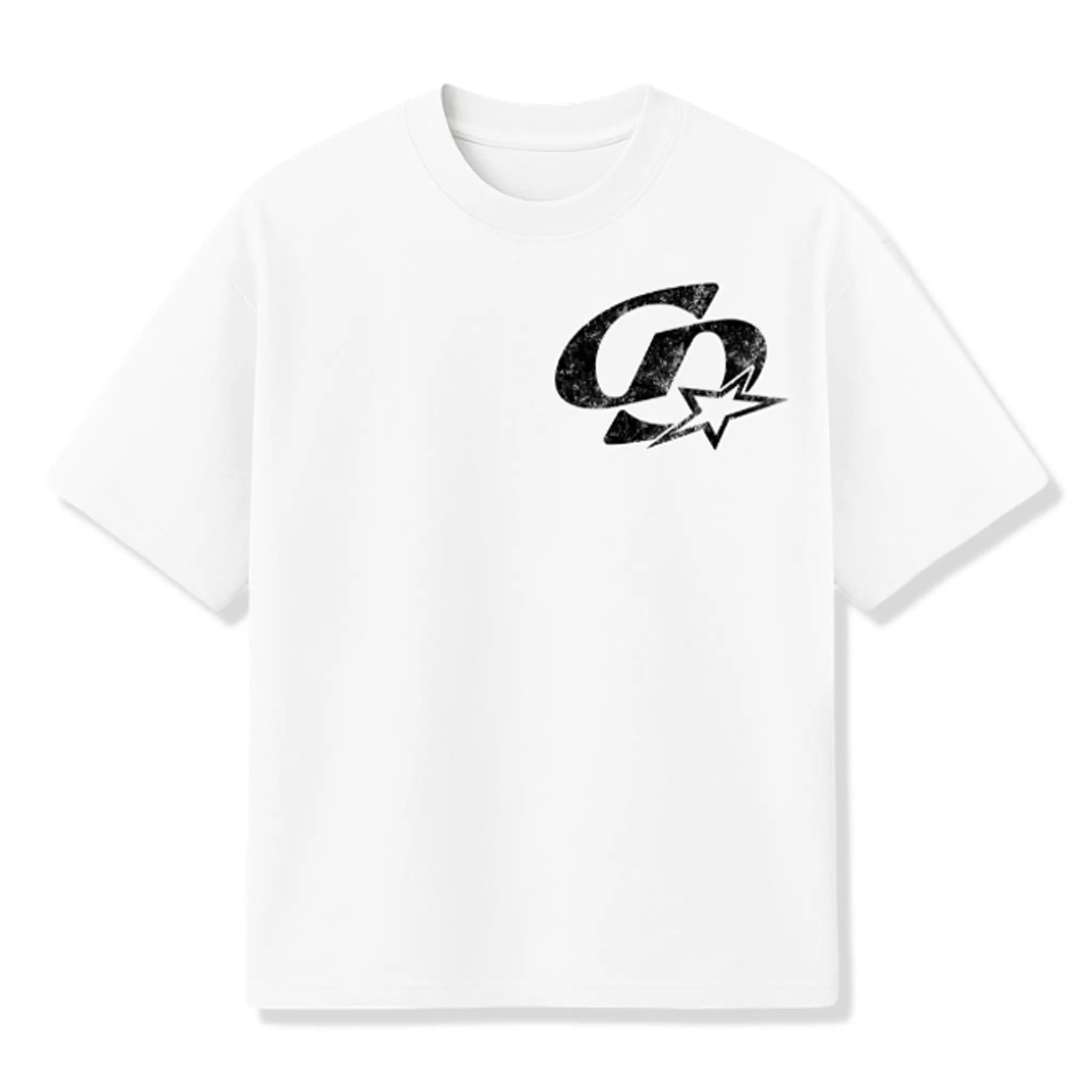 Front View of Cardair CD Star White T-Shirt