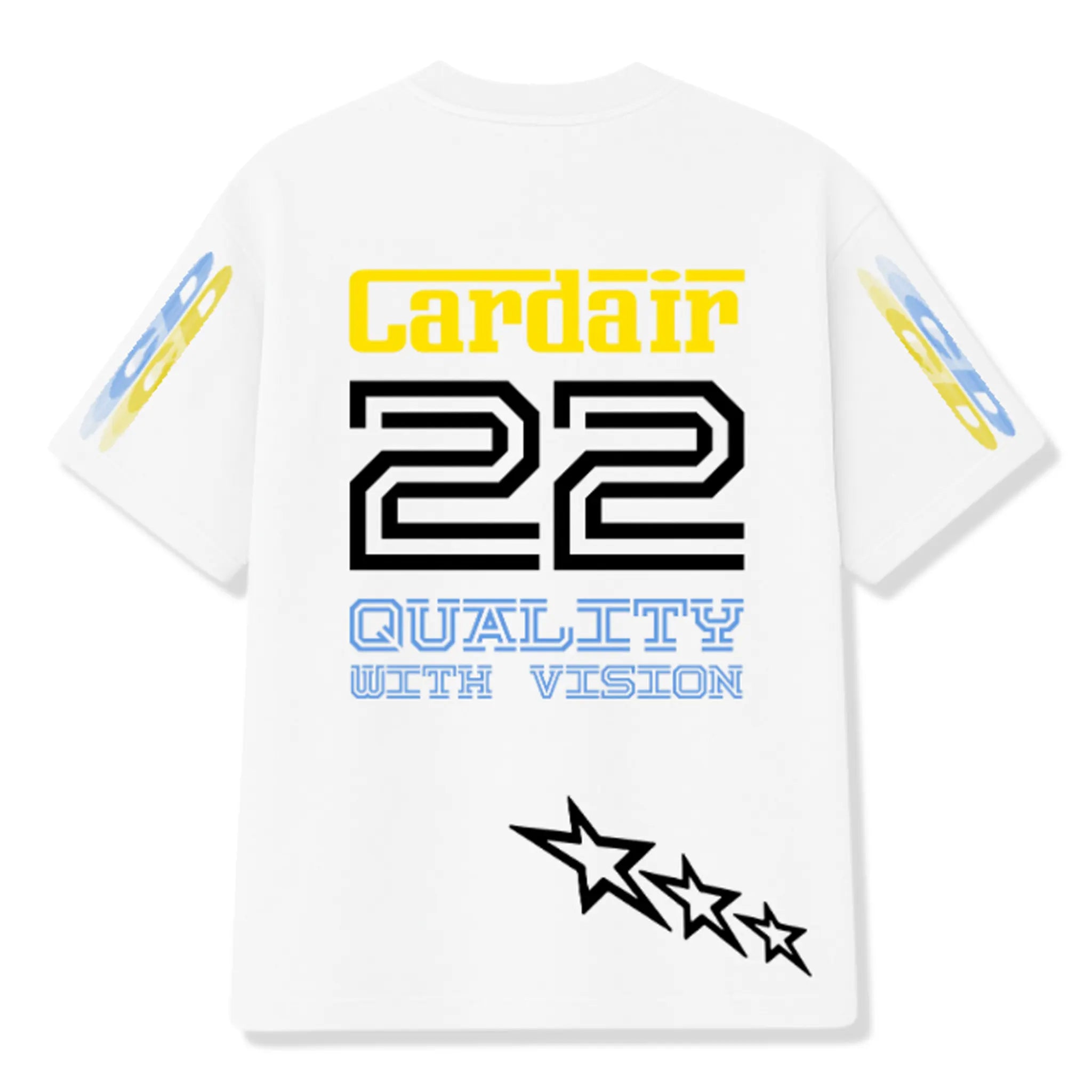 Back View of Cardair Racing Club White T-Shirt