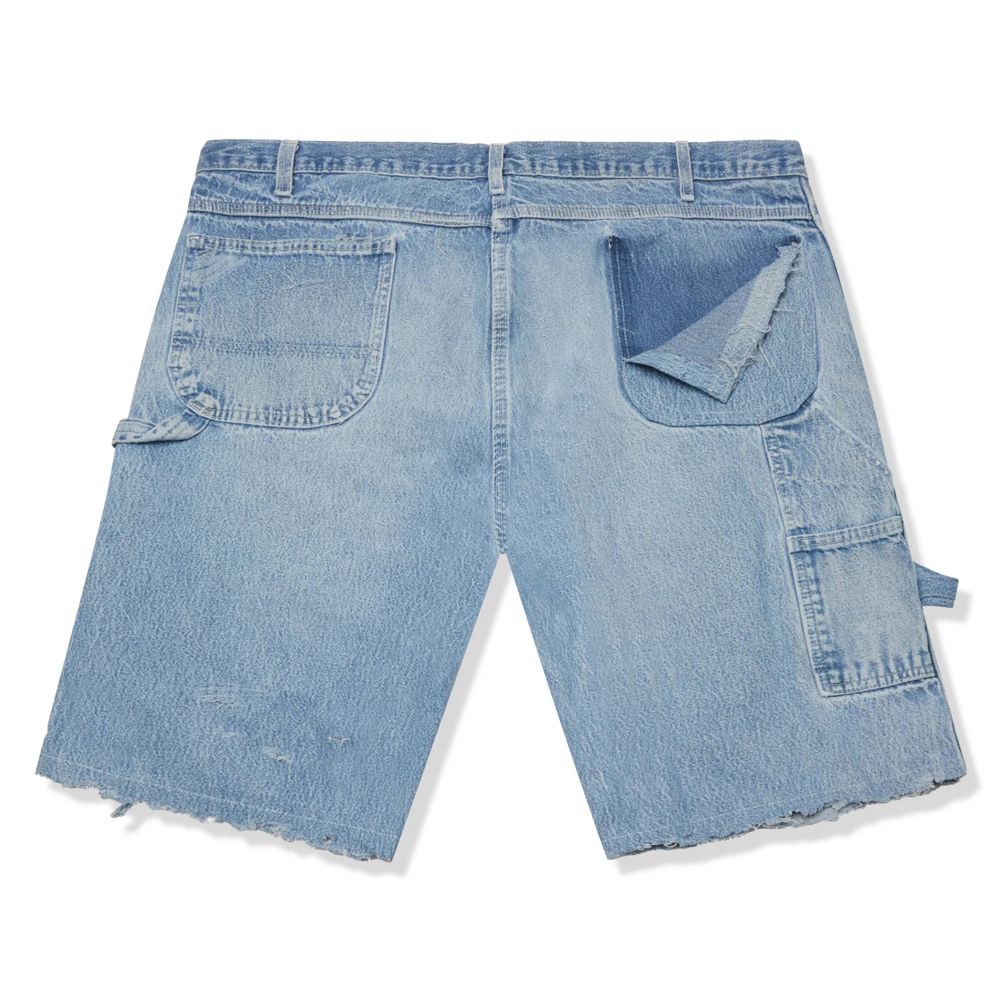 Back View of Carhartt Carpenter Blue Shorts