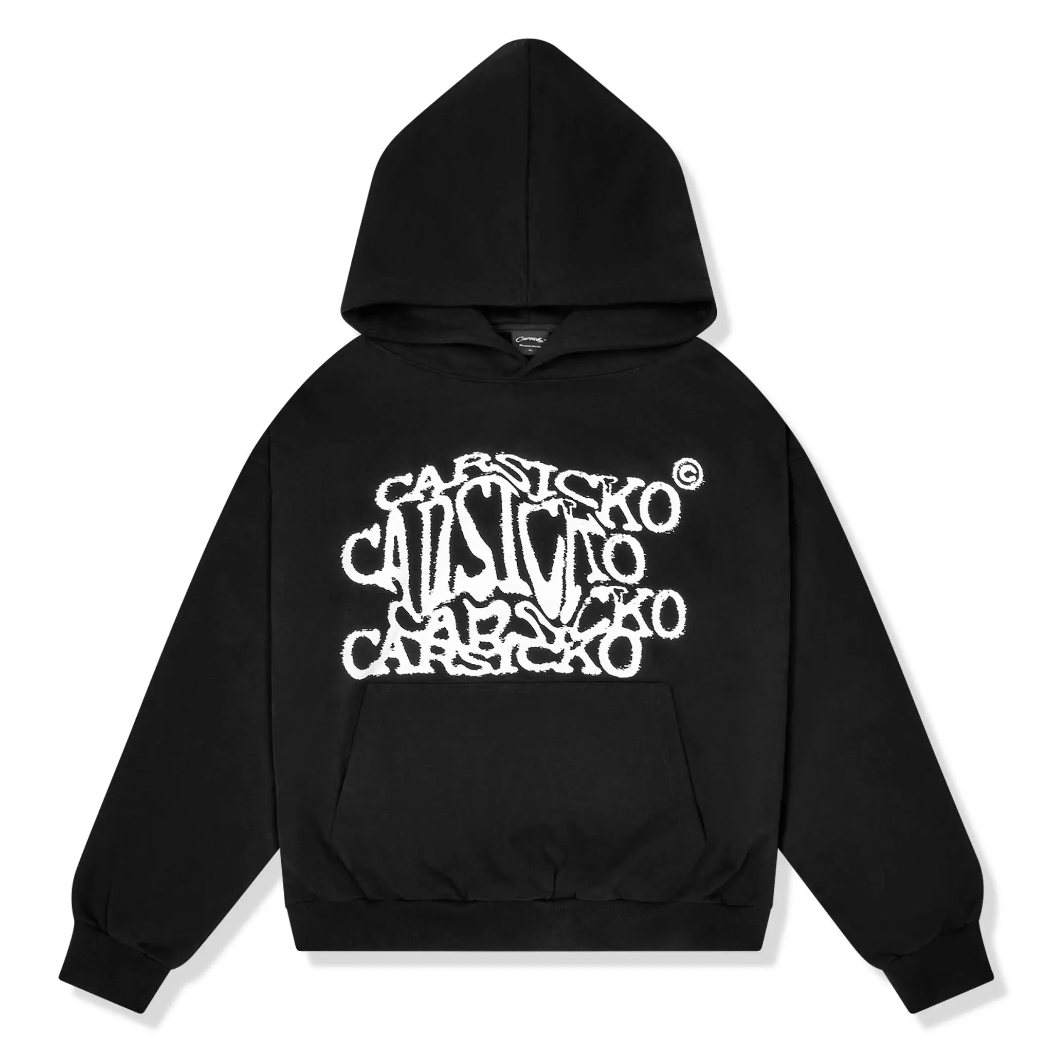 Front view of Carsicko DMT Black Hoodie