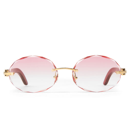 Cartier Eyewear Custom CT0052O-006 C Decor Rimless Sunglasses