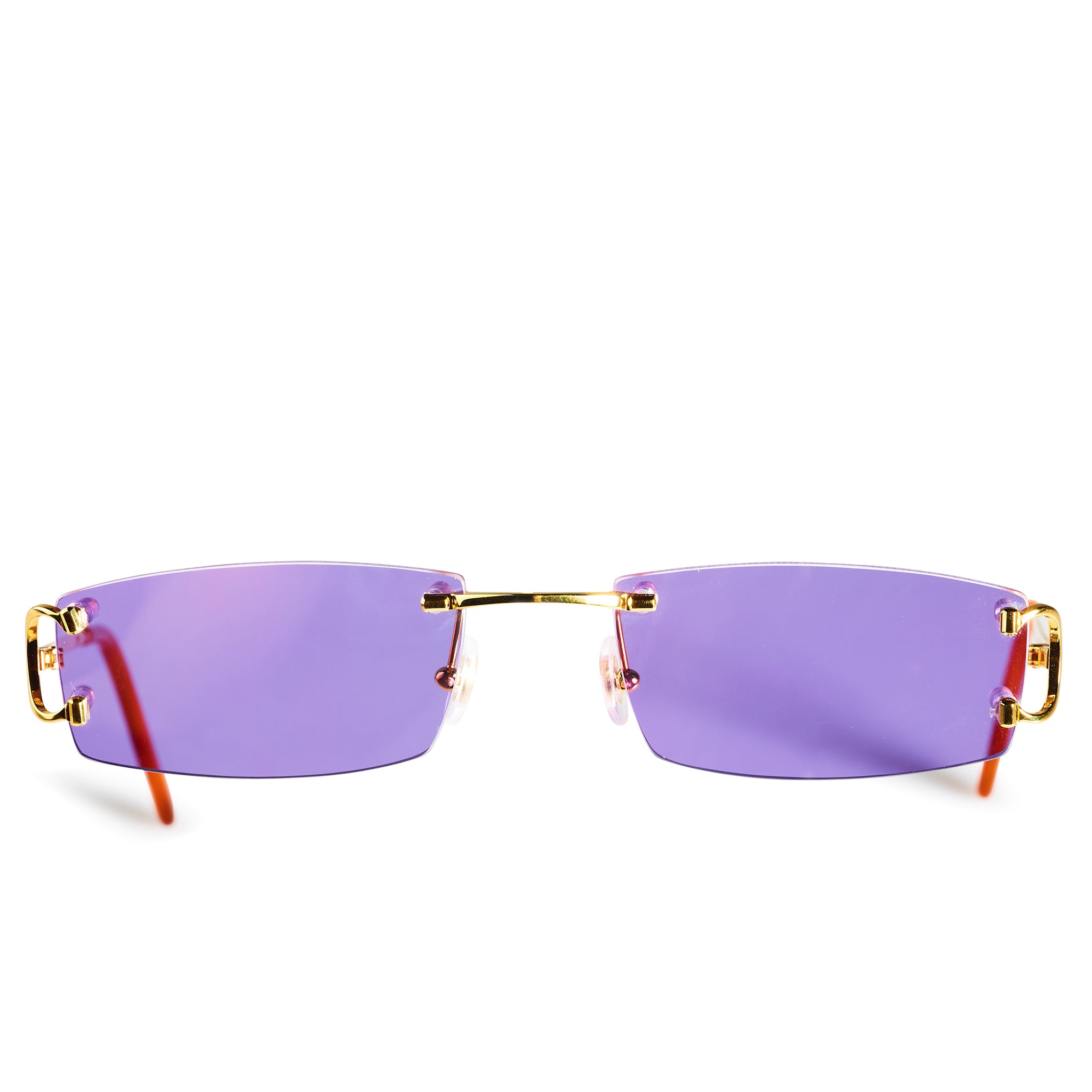 Image of Cartier Eyewear Custom CT00920 C Decor Rimless Sunglasses
