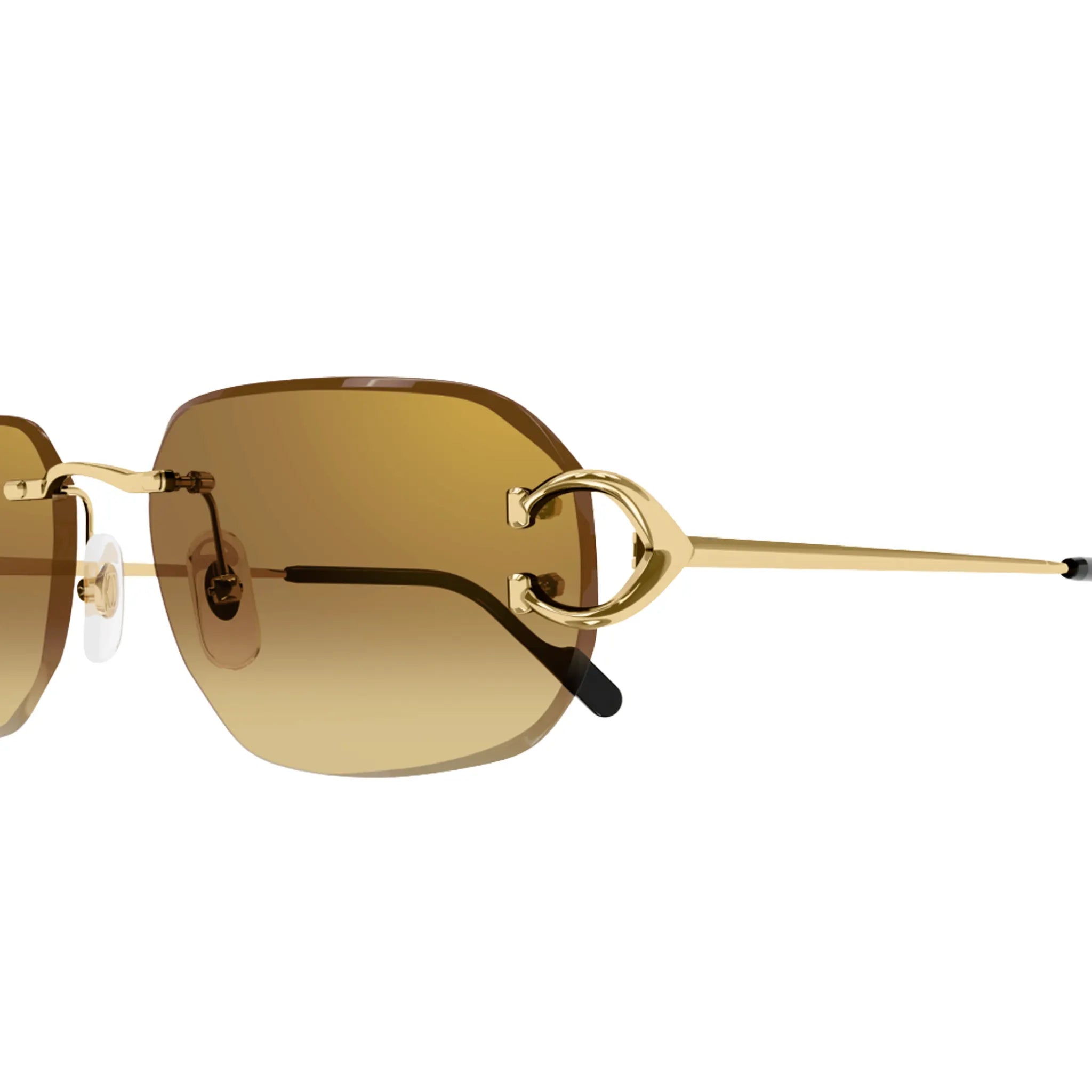 Setailed View of Side View of Cartier Eyewear Piccadilly CT0468S 004 Sunglasses CT0468S-004