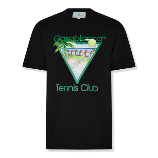 Casablanca Casa Tennis Club Black T Shirt